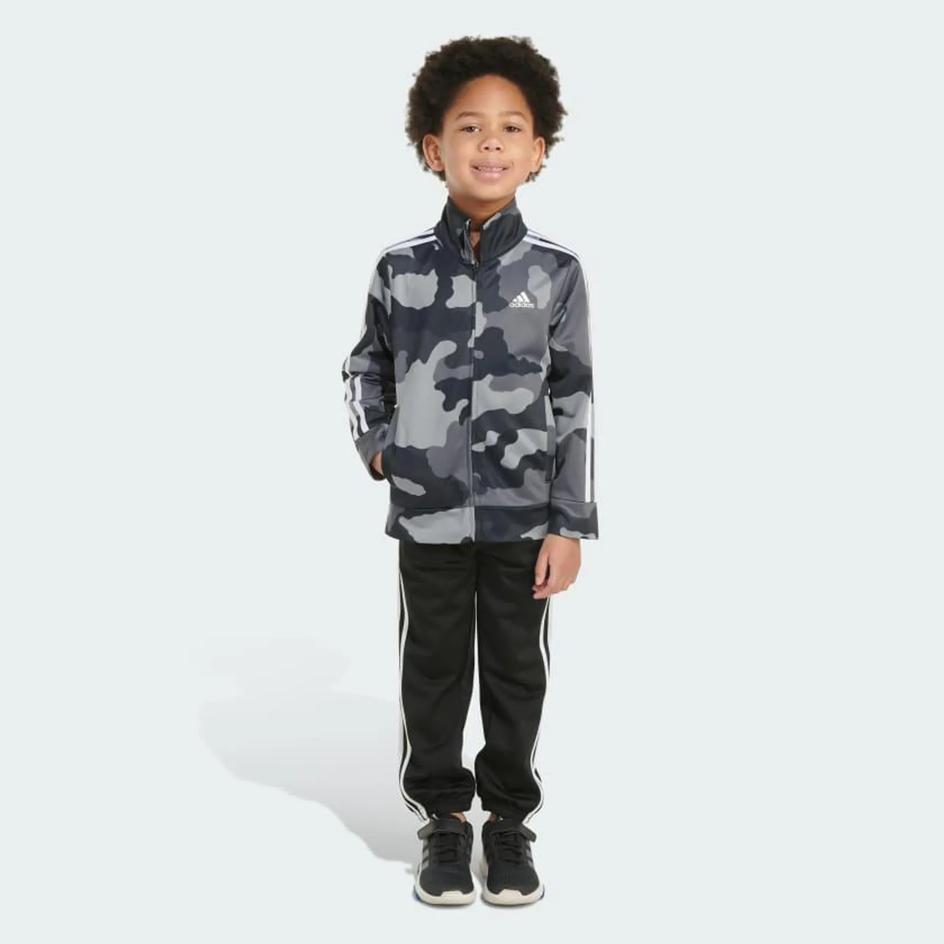 adidas 2-Piece Camo Printed 3-Stripes Tricot Jacket Set