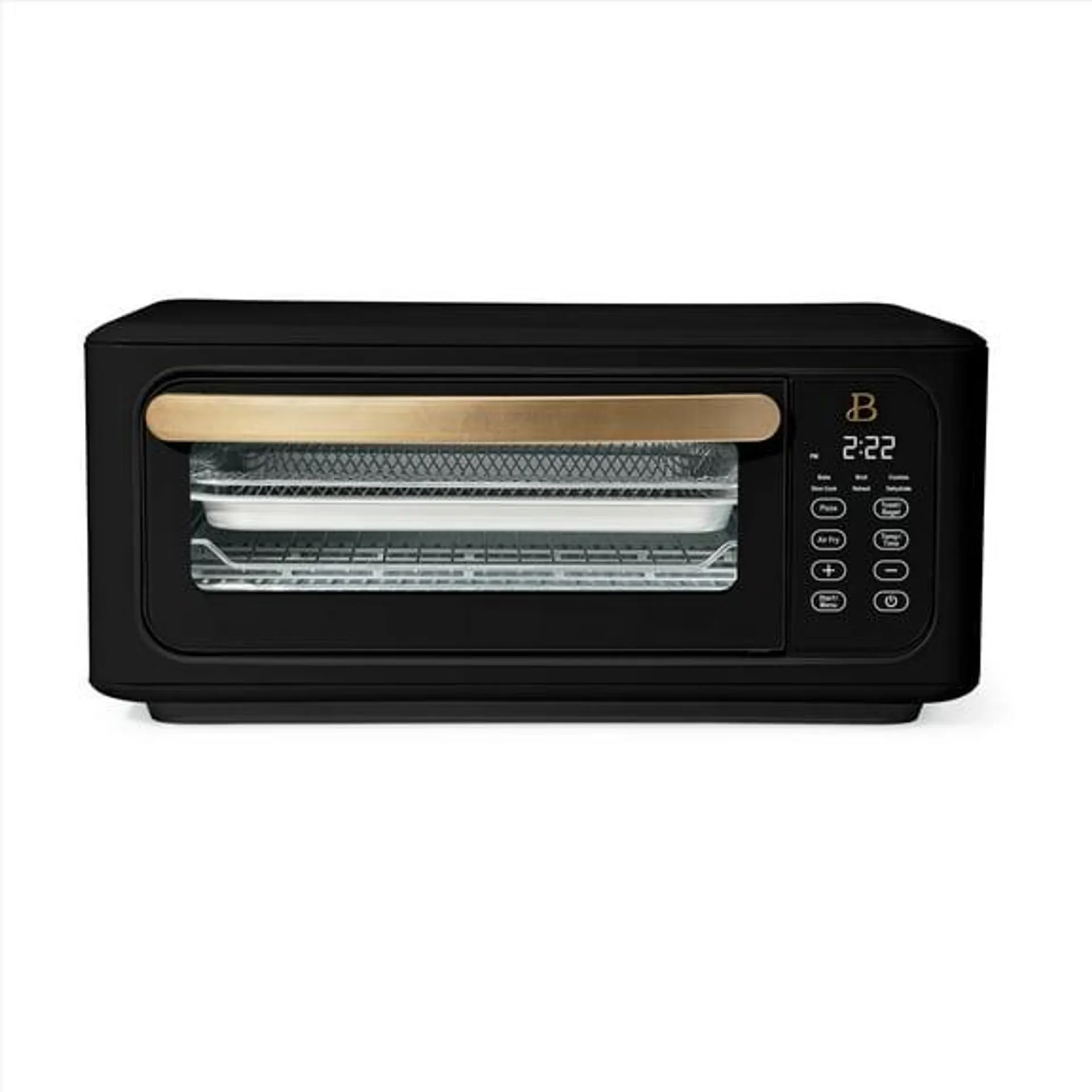 Beautiful Infrared Air Fry Toaster Oven, 9-Slice, 1800 W, Black Sesame by Drew Barrymore