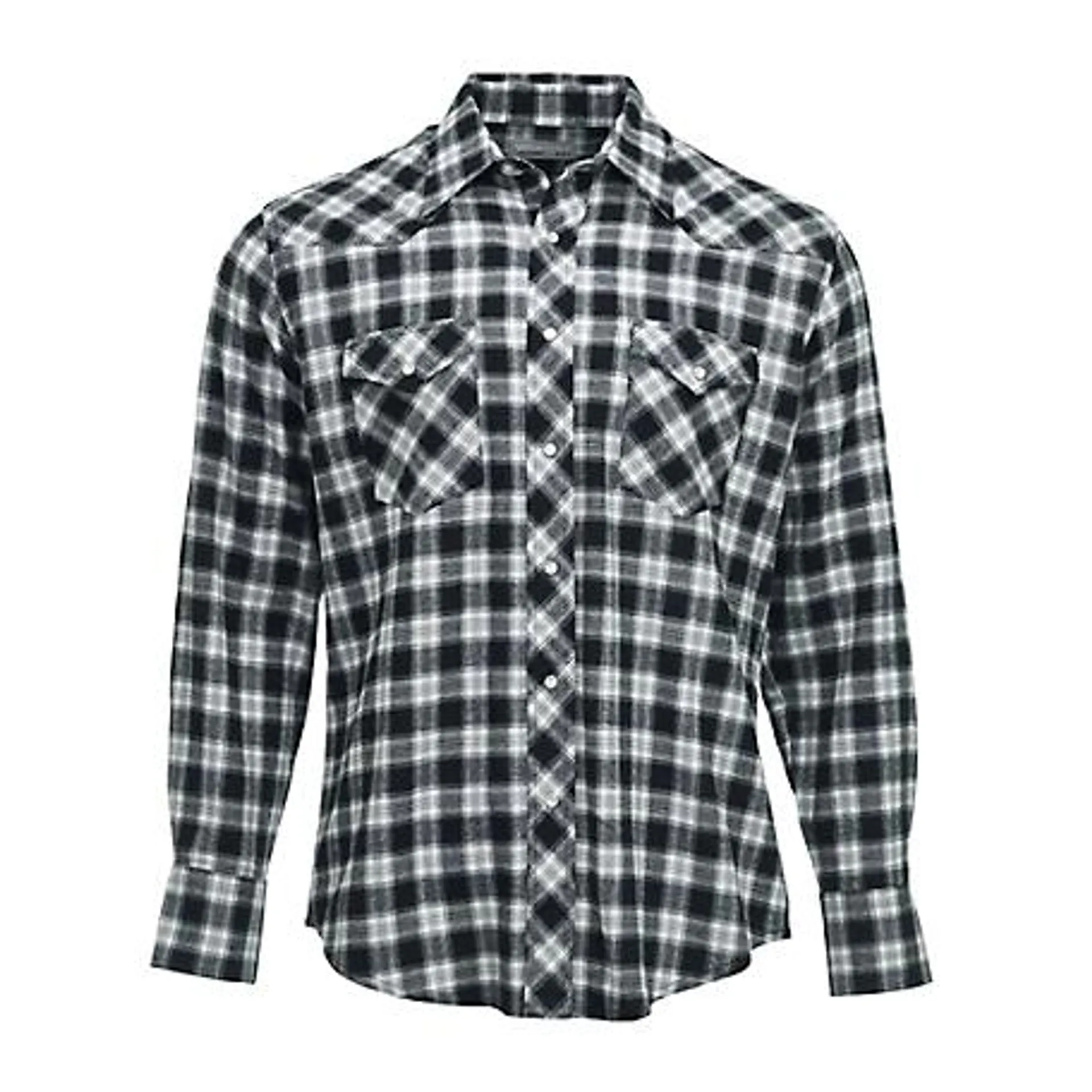 Wrangler Wrancher Flannel Plaid Long Sleeve Shirt