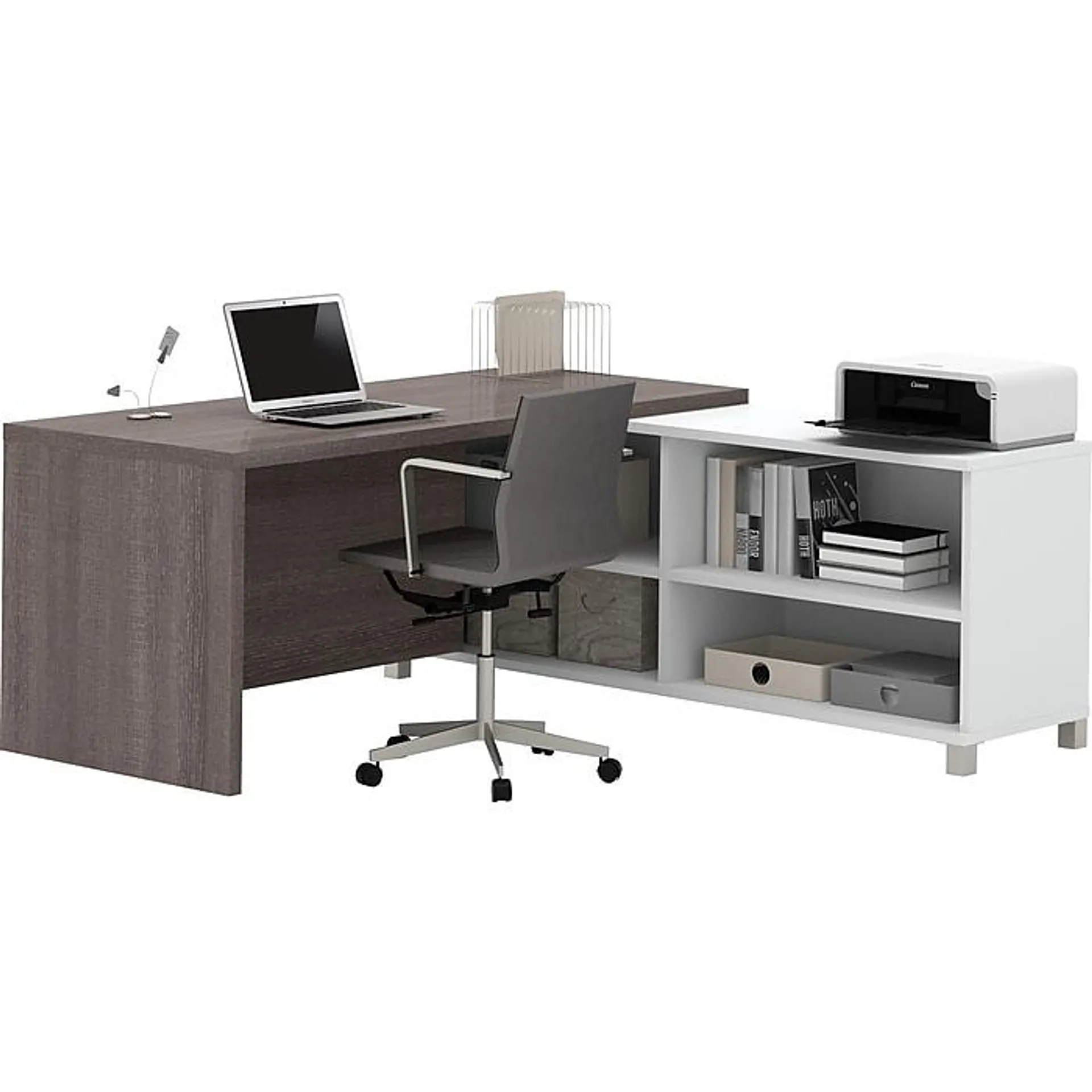 Bestar Pro-Linea 71"W L-Desk,