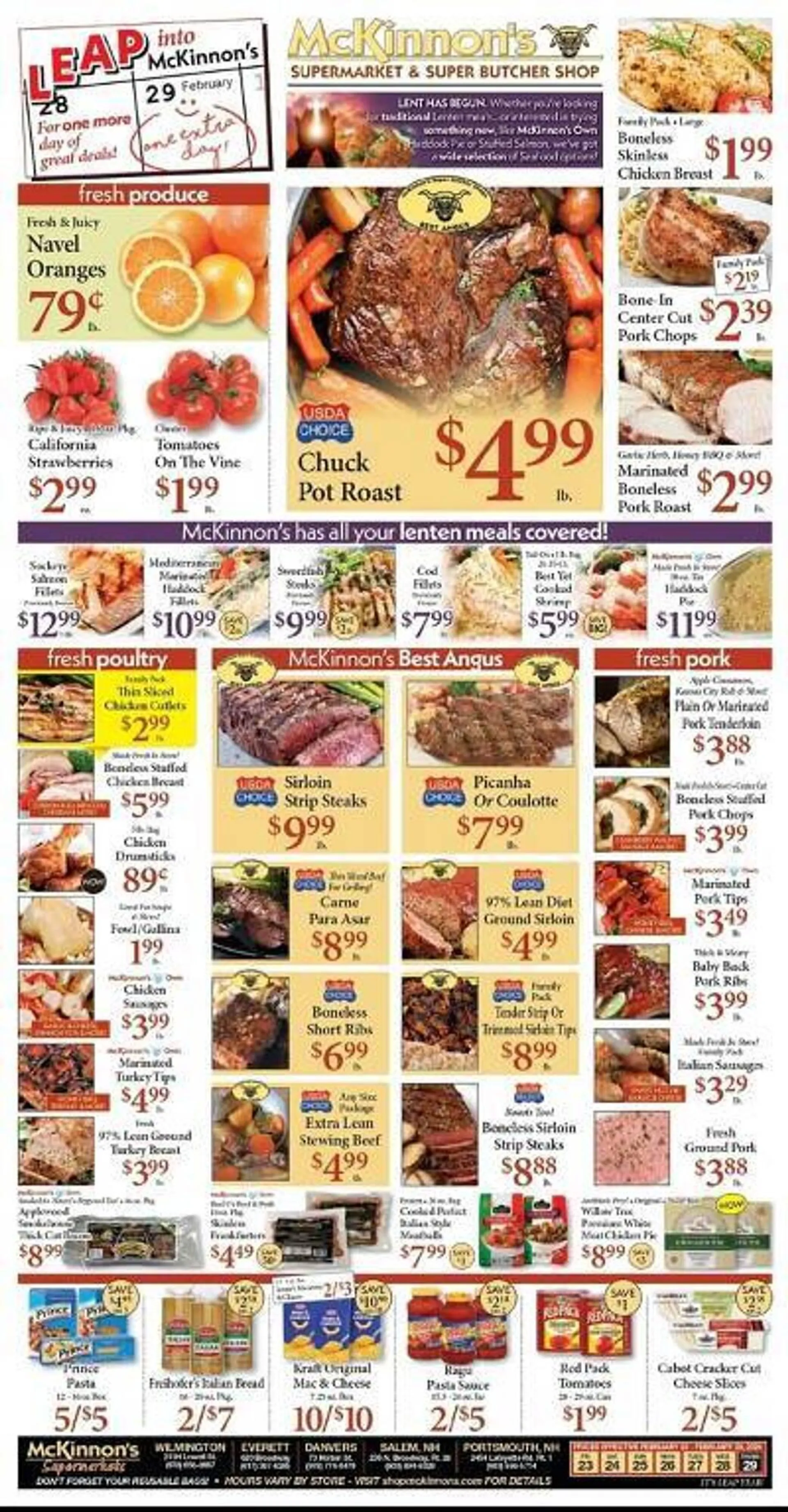 Weekly ad McKinnon's Supermarkets Weekly Ad from February 23 to February 29 2024 - Page 