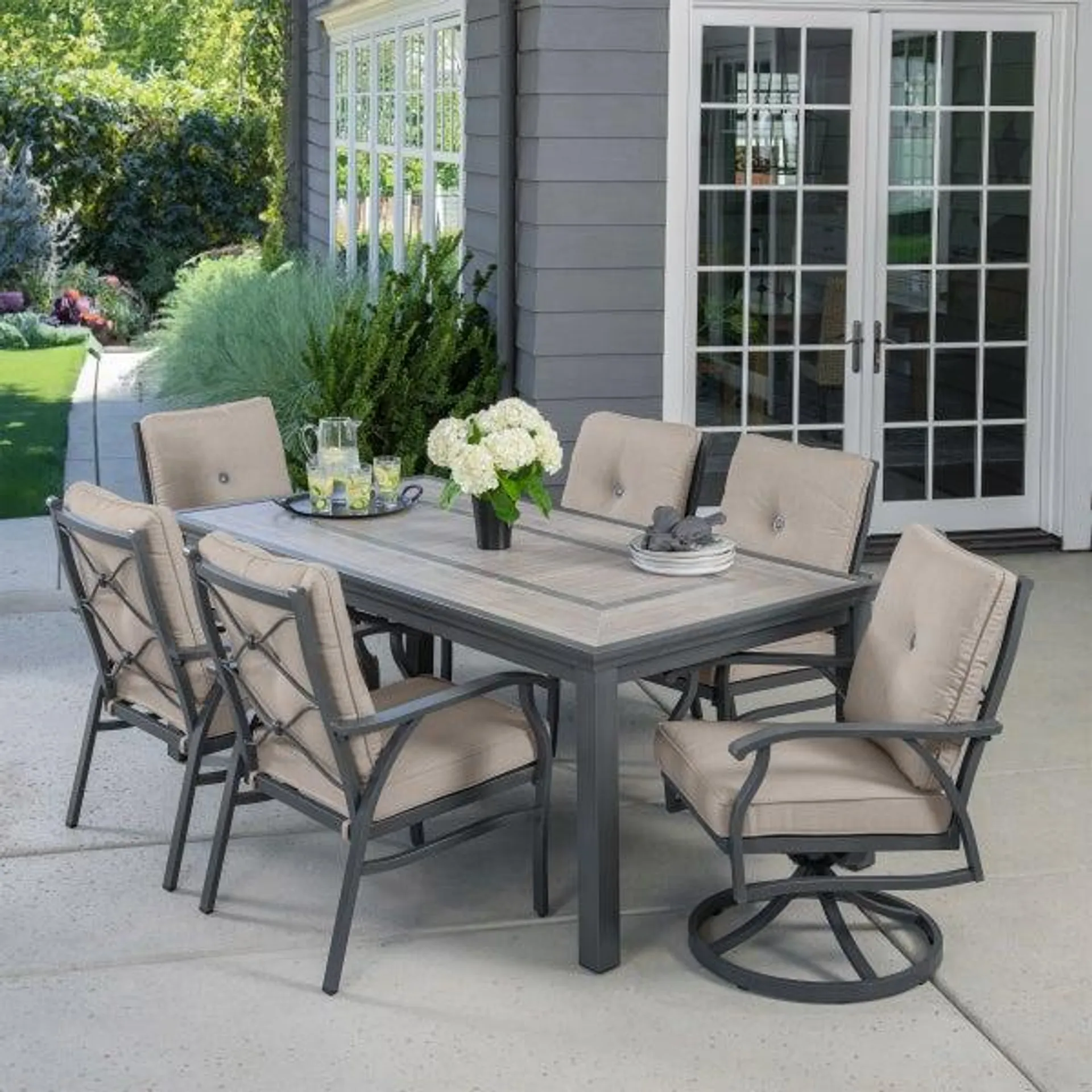 SunVilla Kingston 7-piece Outdoor Patio Dining Set