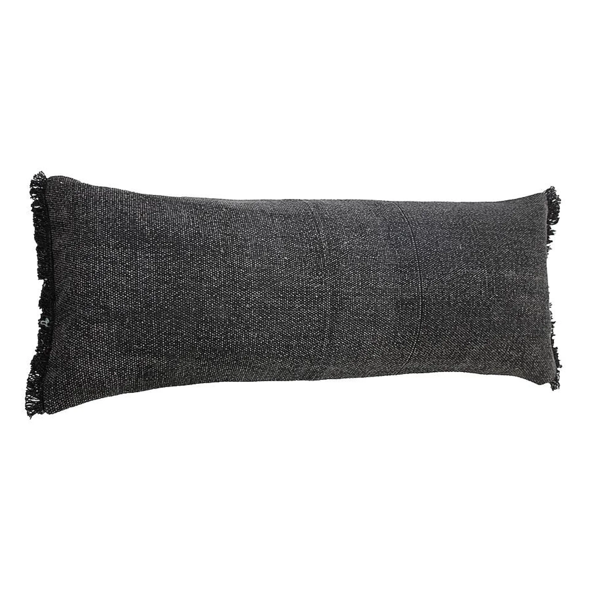 LR Home Neera 14-in x 36-in Jet Black Indoor Decorative Pillow