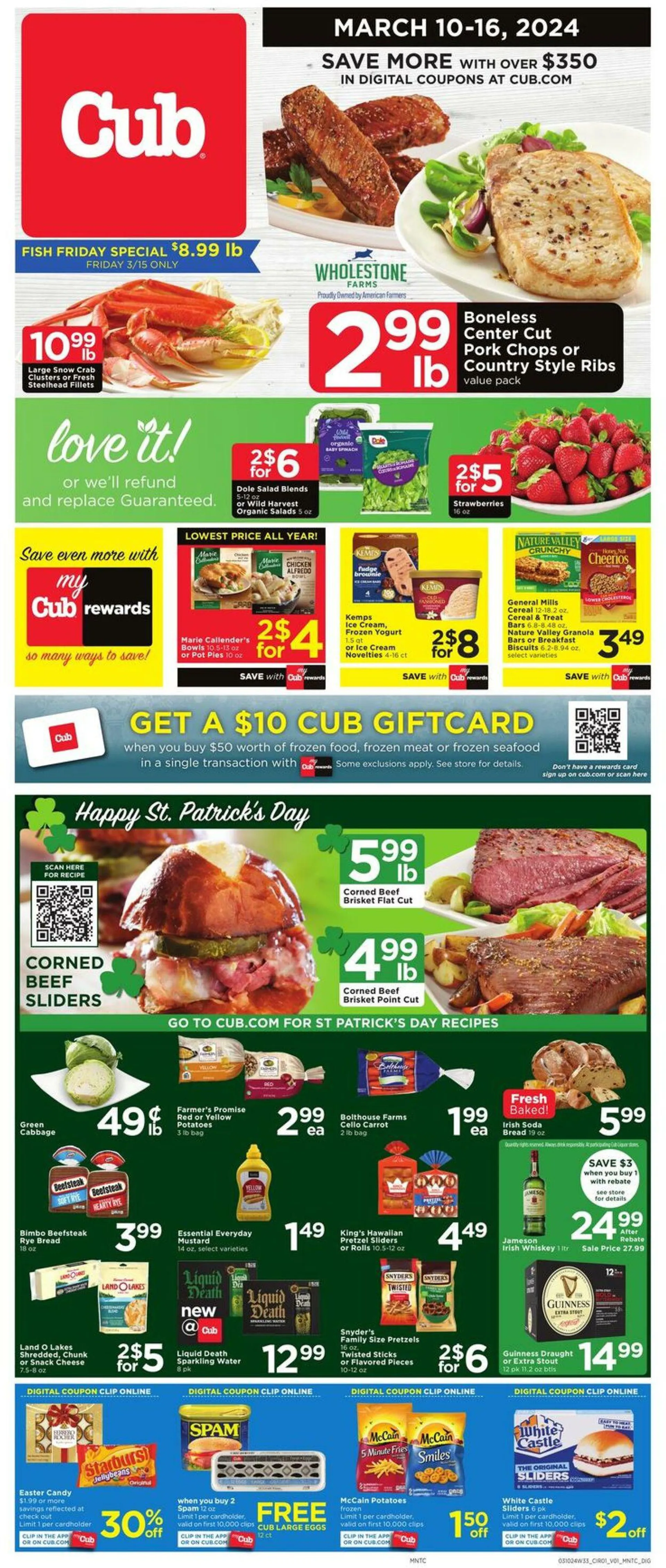 Weekly ad Cub Foods Current weekly ad from March 10 to March 16 2024 - Page 1