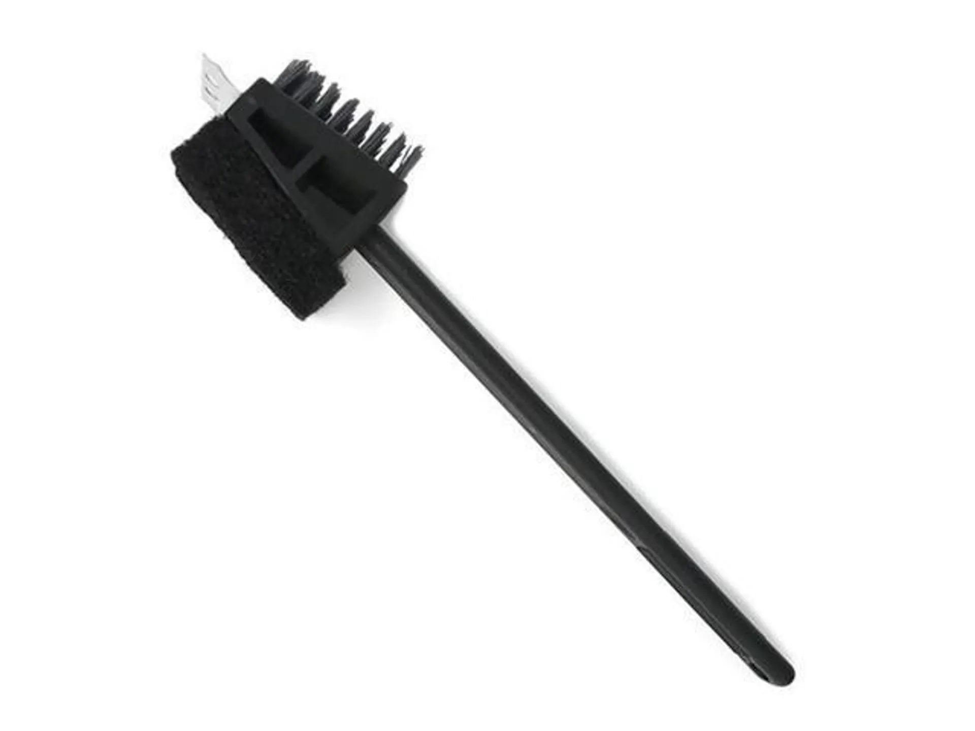 Norpro 8665 Heavy Duty Nylon Grill Brush with Scraper and Scour Pad