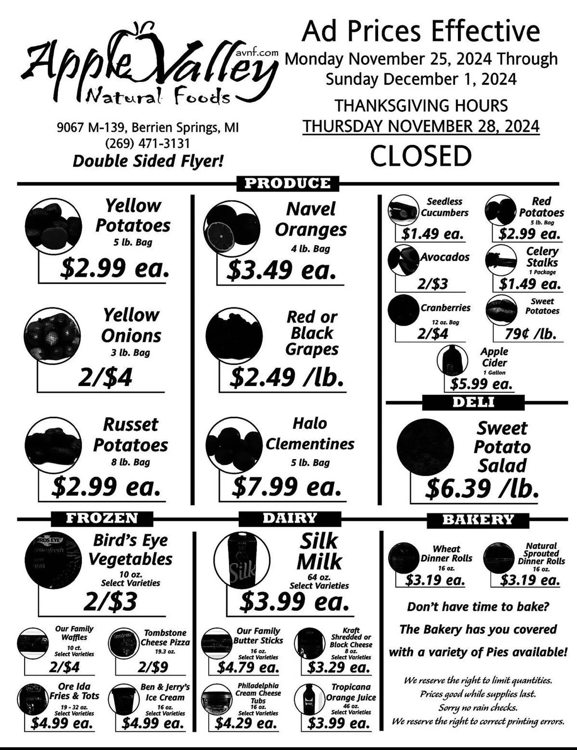 Apple Valley Natural Foods Weekly Ad - 1