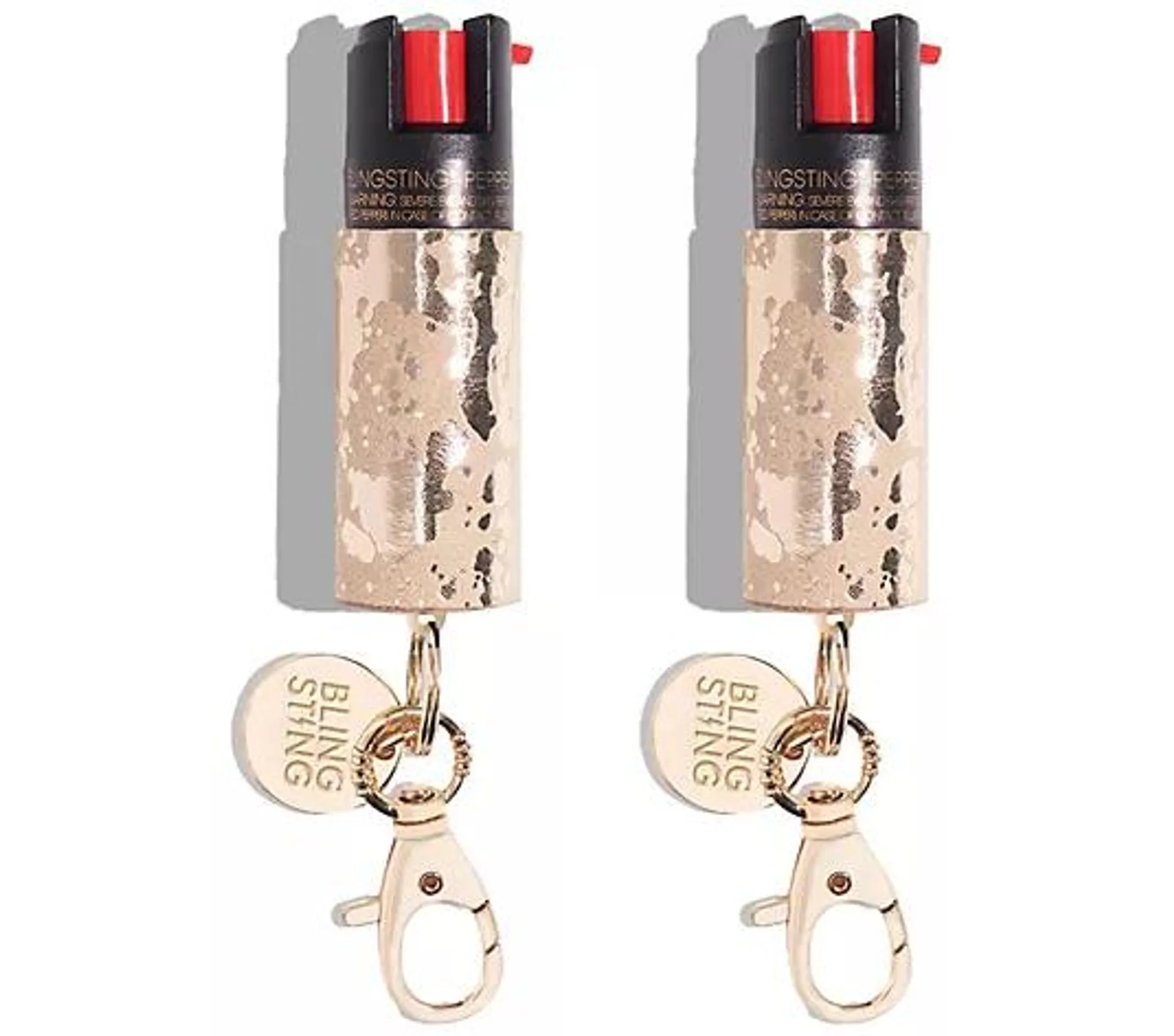 BlingSting Set of 2 Fashion Pepper Sprays with Key Ring