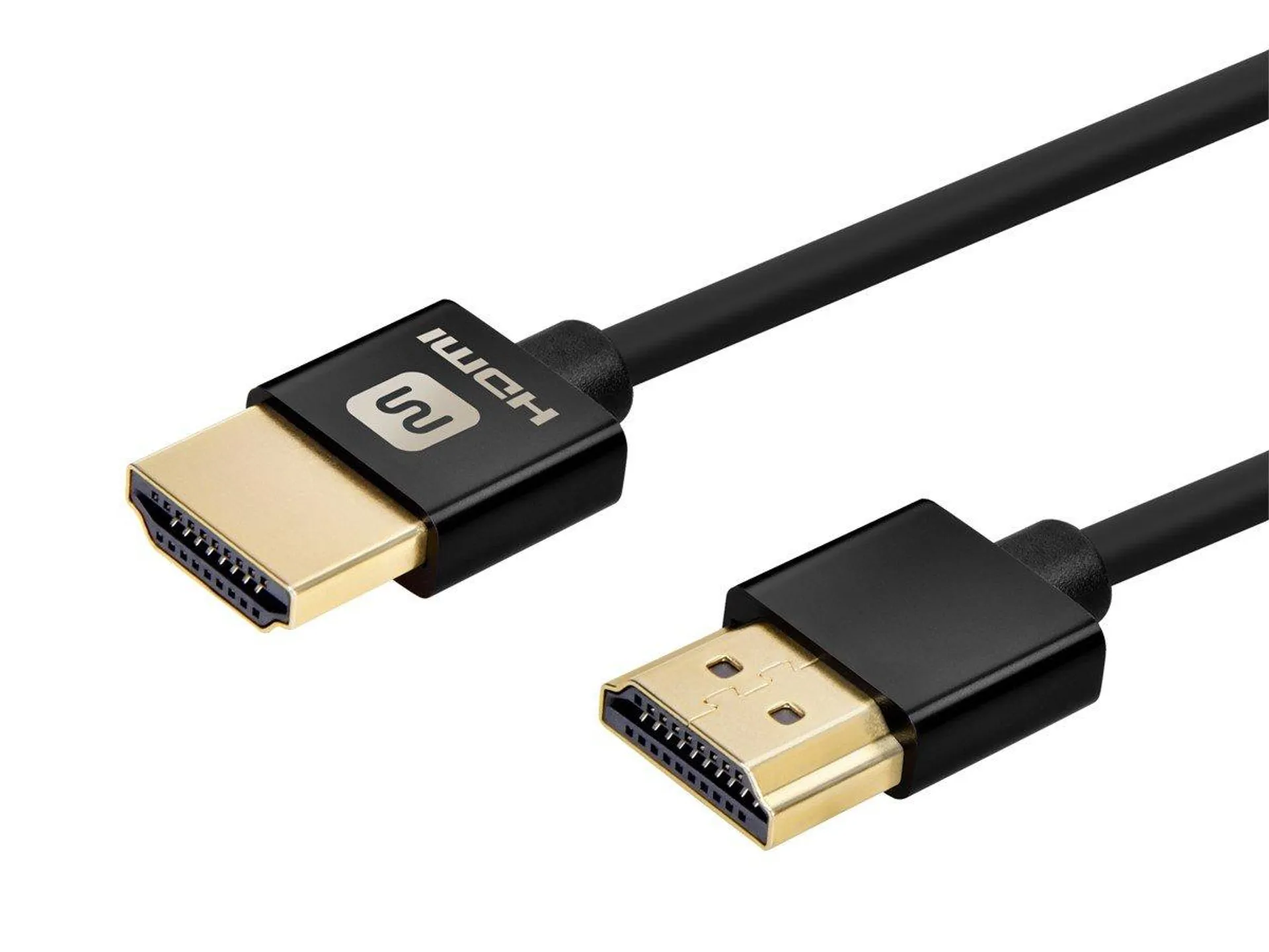 Monoprice 4K High Speed Slim HDMI Cable - 4K60Hz, 18Gbps, HDR, 1.5ft, Black