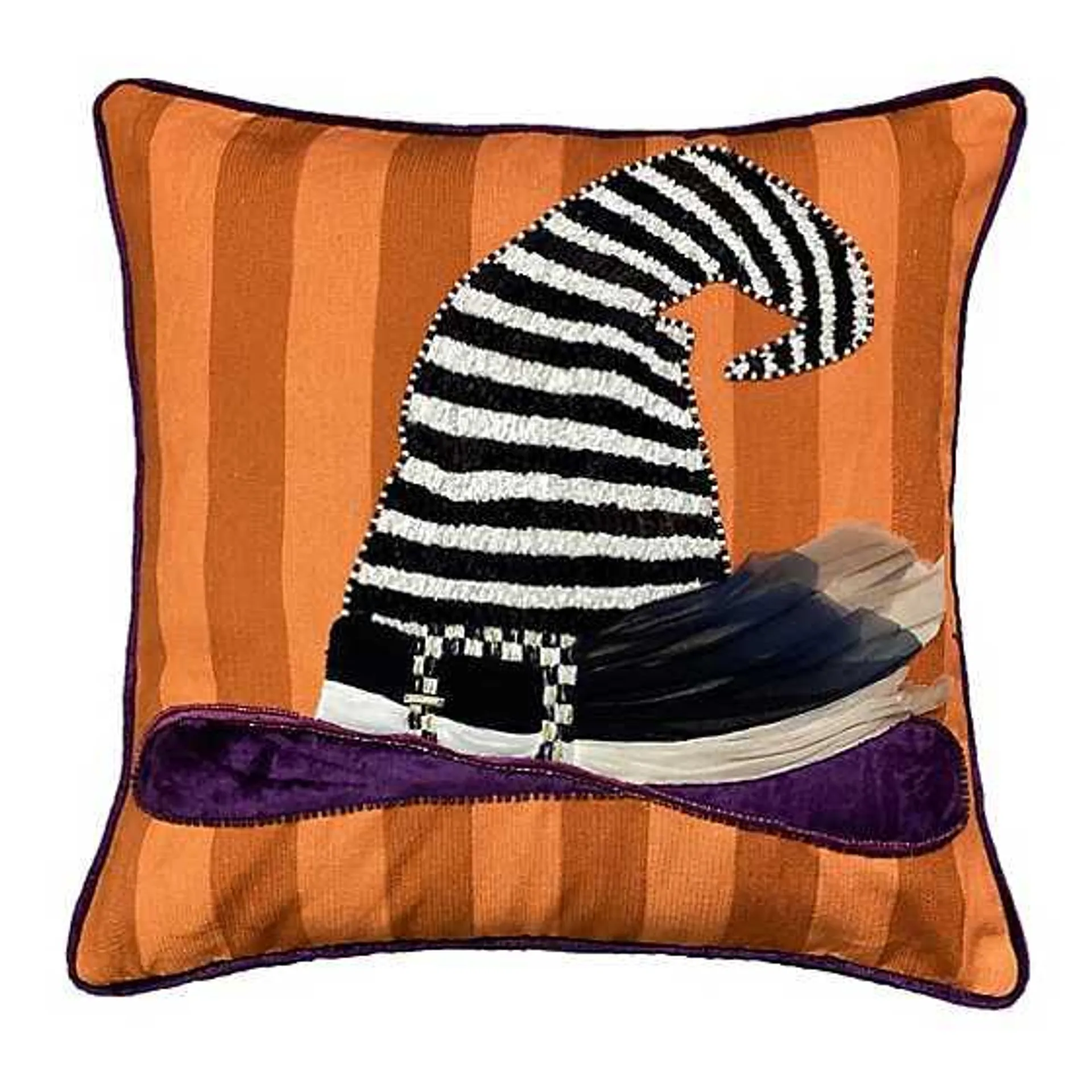 Spellbound Witch Hat Throw Pillow