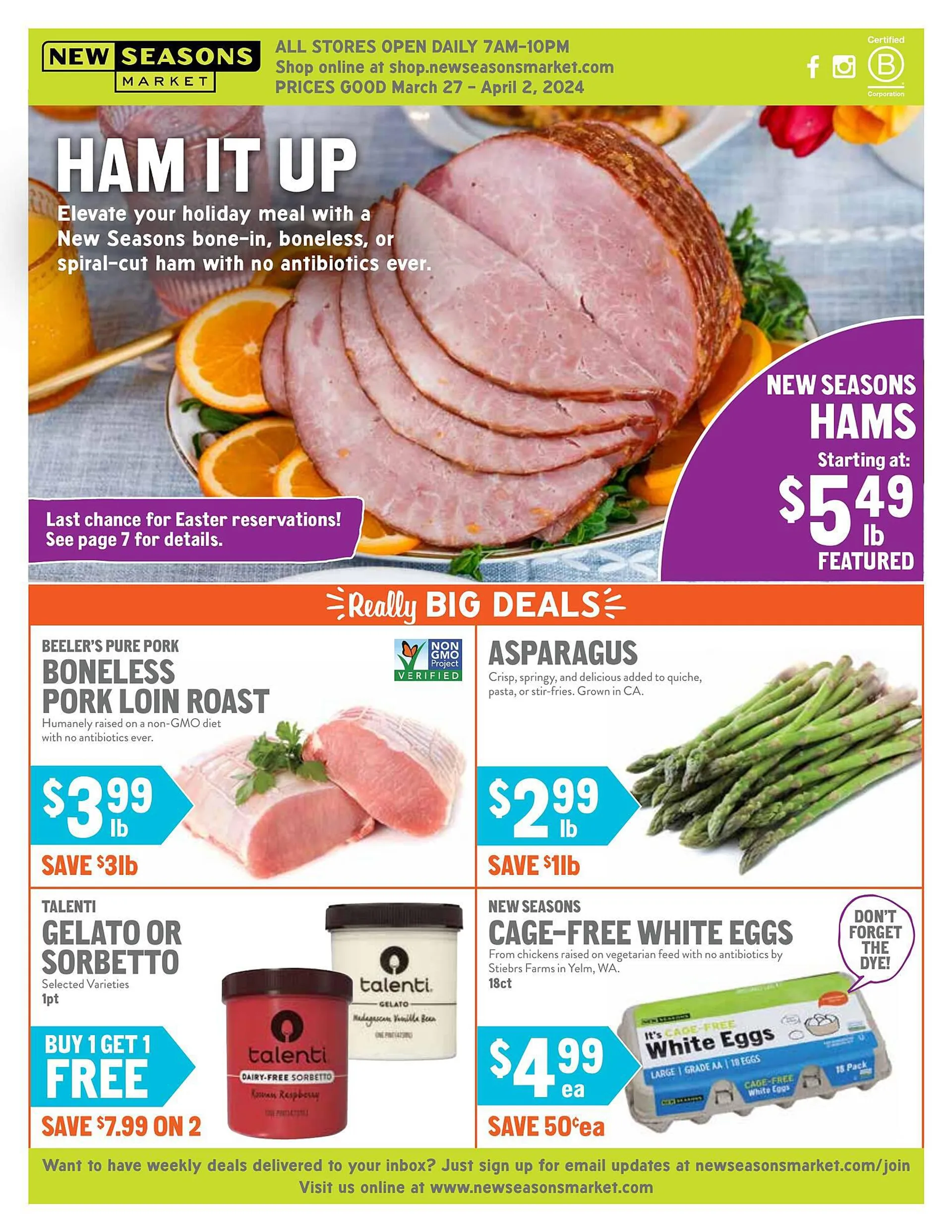 Weekly ad New Seasons Market ad from March 27 to April 2 2024 - Page 1