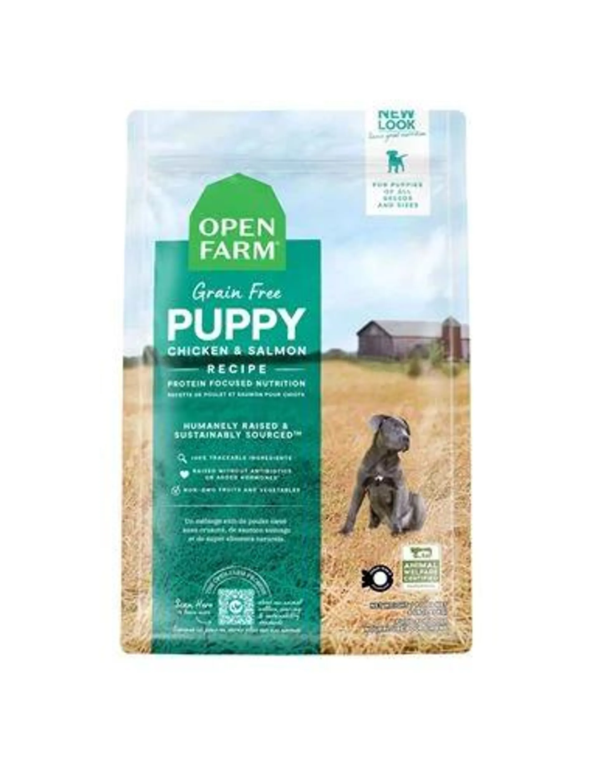 Open Farm Puppy Grain Free Kibble Dry Dog Food, 4 Pounds