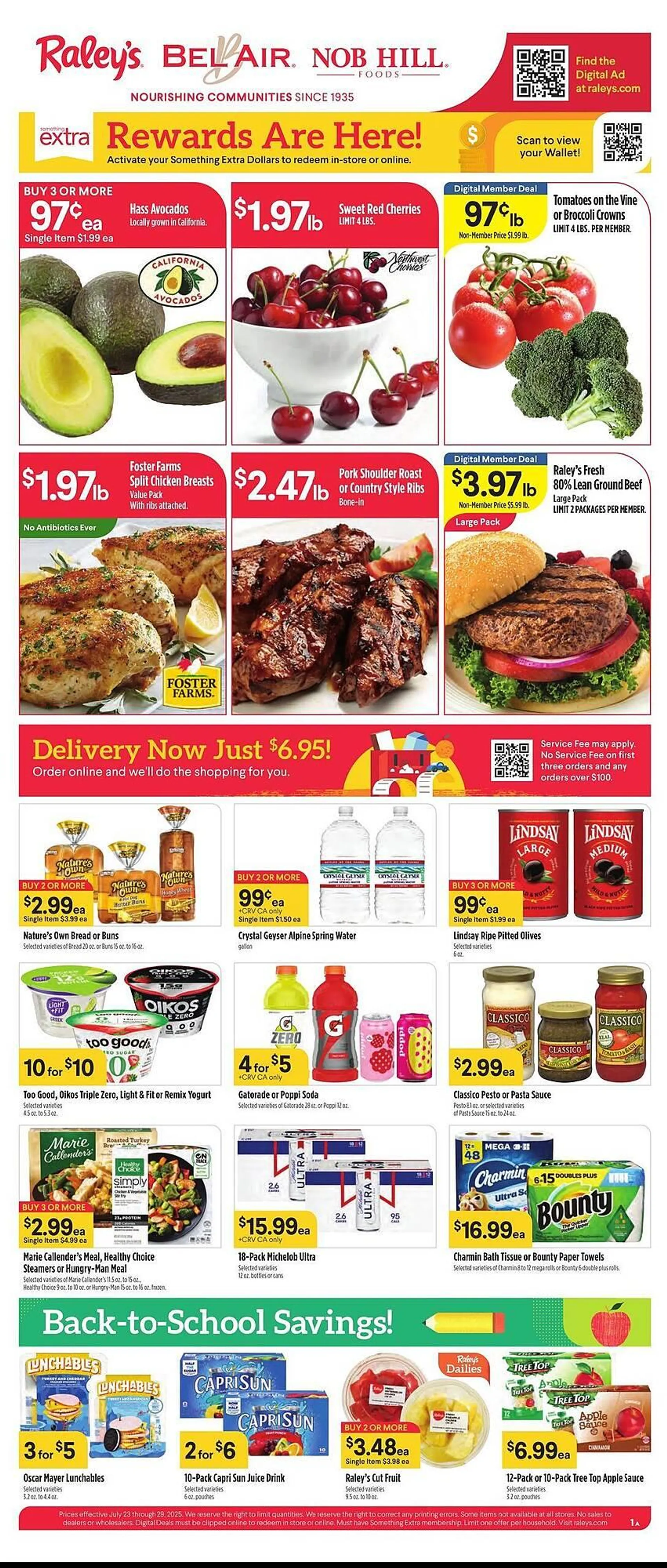 Weekly ad Nob Hill Weekly Ad from July 23 to July 29 2025 - Page 1