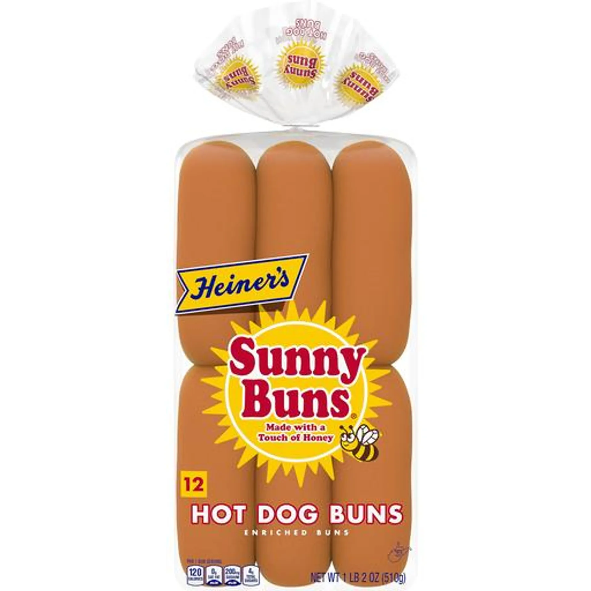 Heiner's Sunny Buns Hot Dog Buns