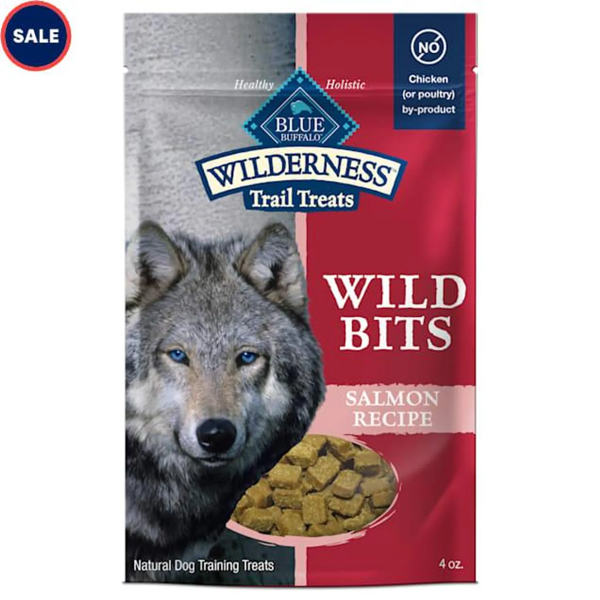 Blue Buffalo Blue Wilderness Trail Treats Salmon Wild Bits Dog Treats, 4 oz.