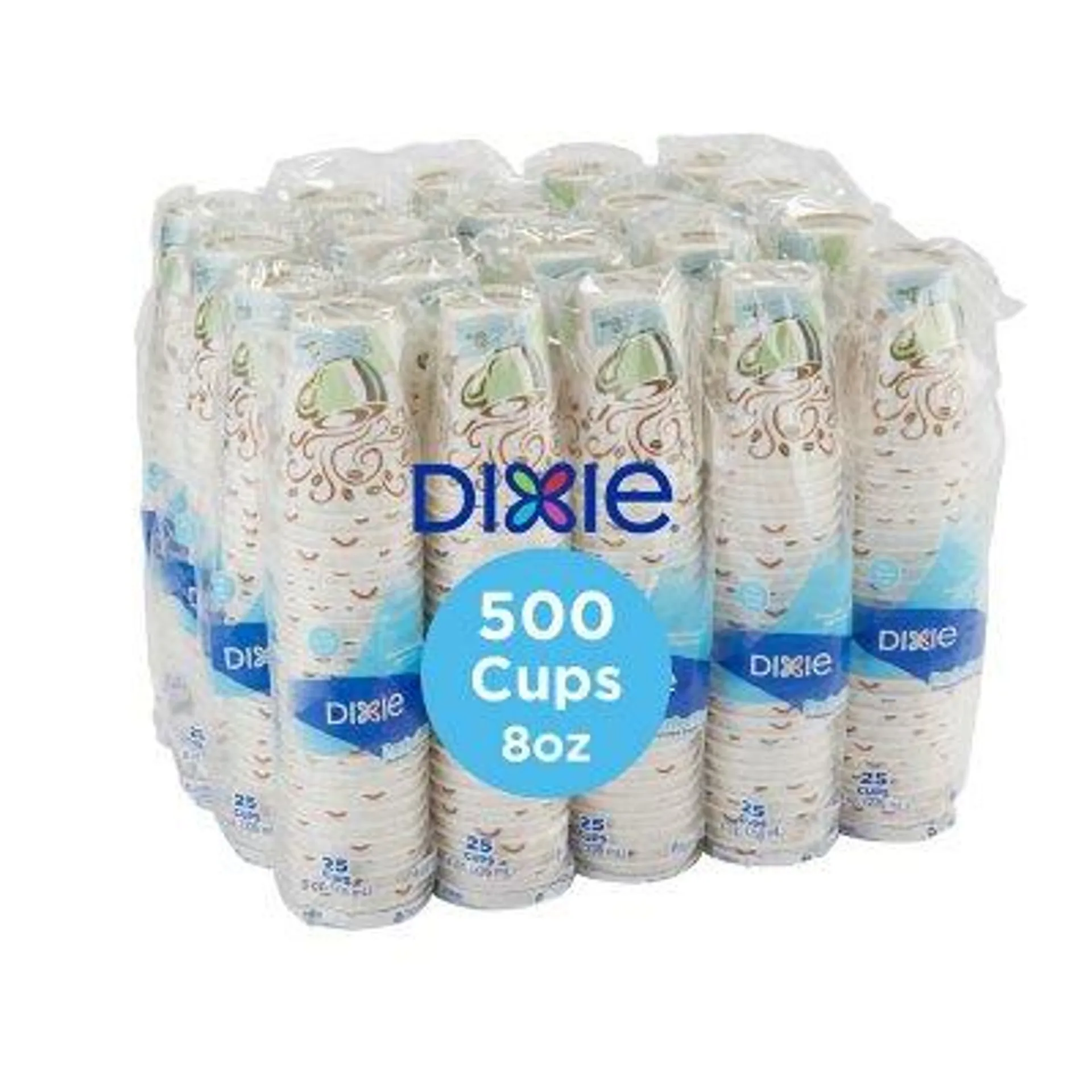 Dixie PerfecTouch Insulated Hot/Cold Paper Cups, Coffee Haze (Various Sizes)