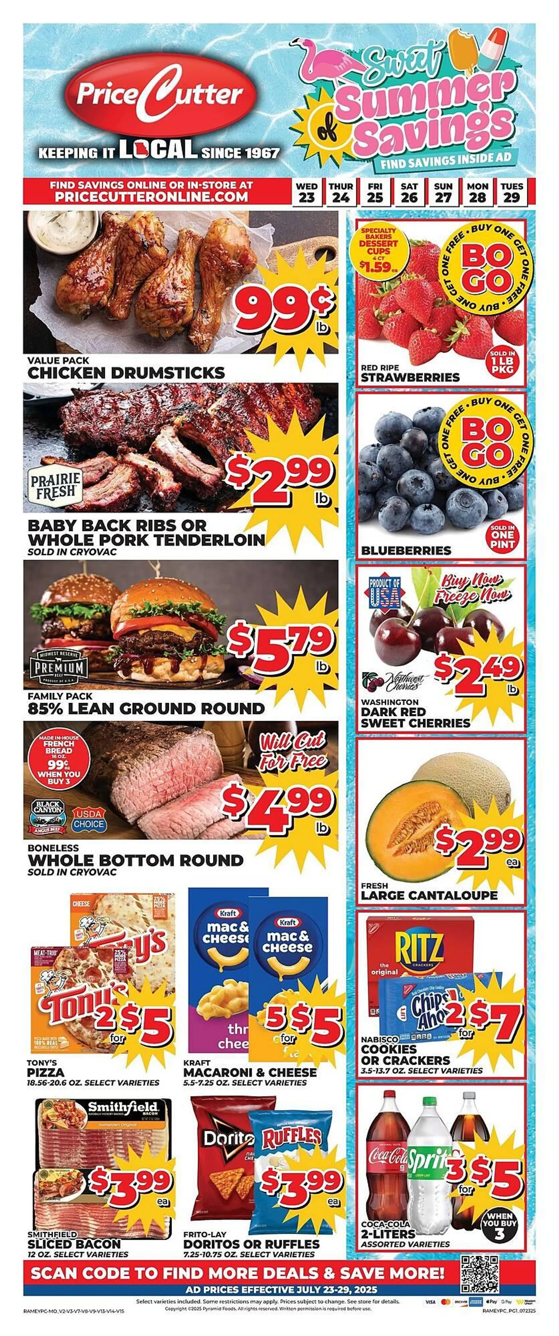 Weekly ad Price Cutter Weekly Ad from July 23 to July 29 2025 - Page 1