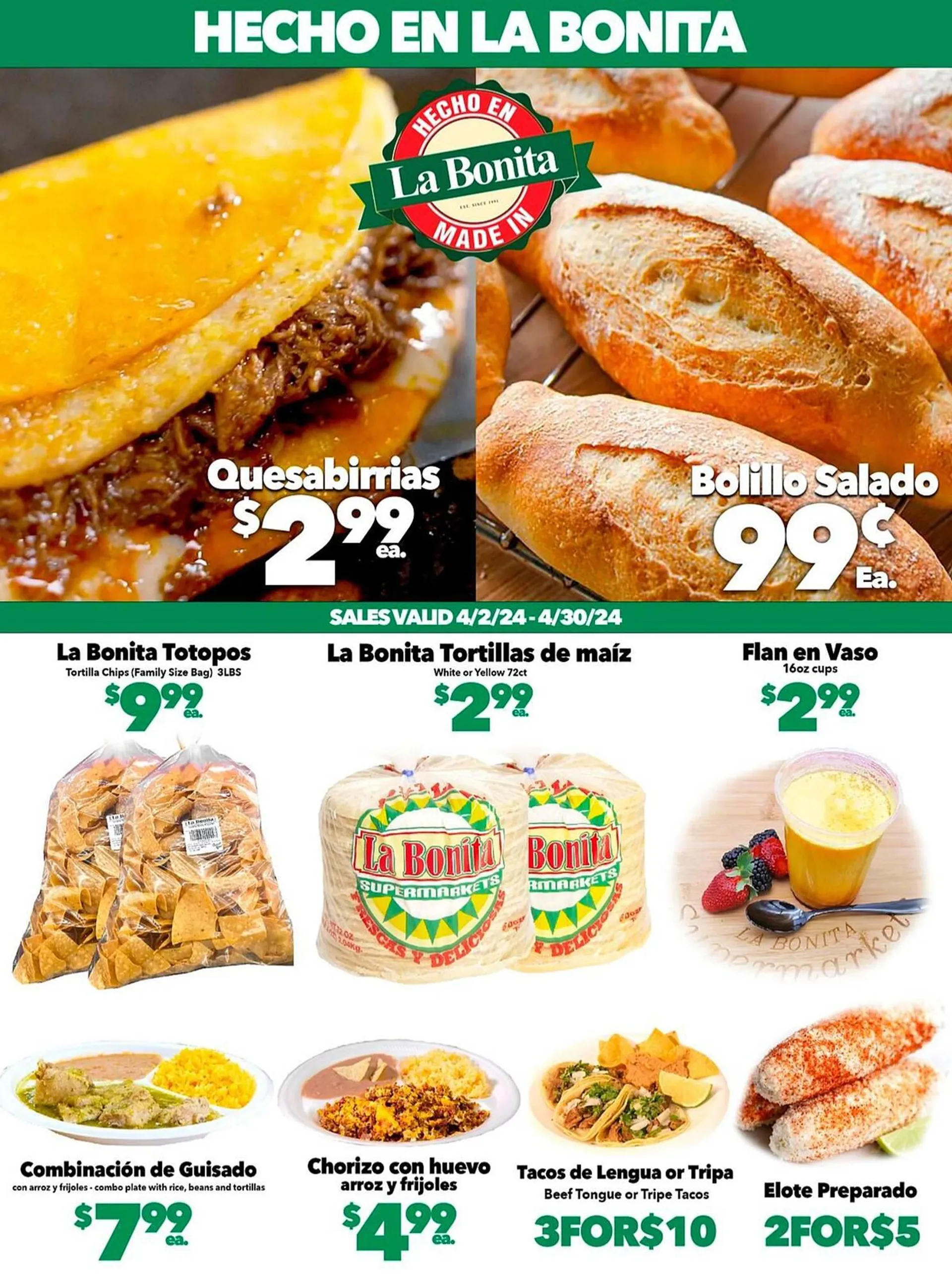 Weekly ad La Bonita Supermarkets Weekly Ad from April 3 to April 30 2024 - Page 3