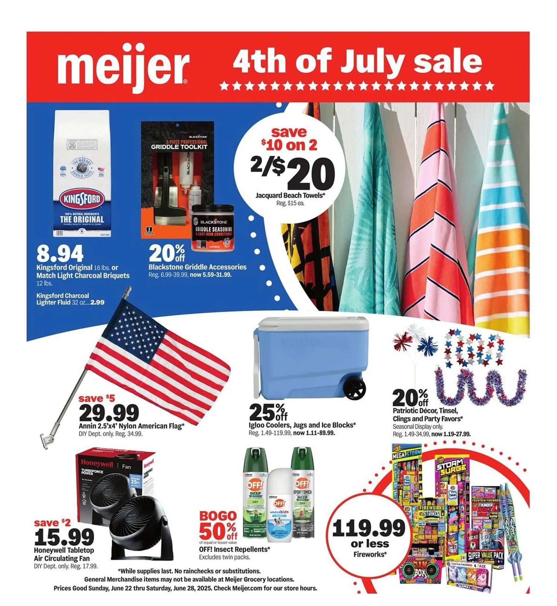 Weekly ad Meijer Weekly Ad from June 22 to June 28 2025 - Page 1