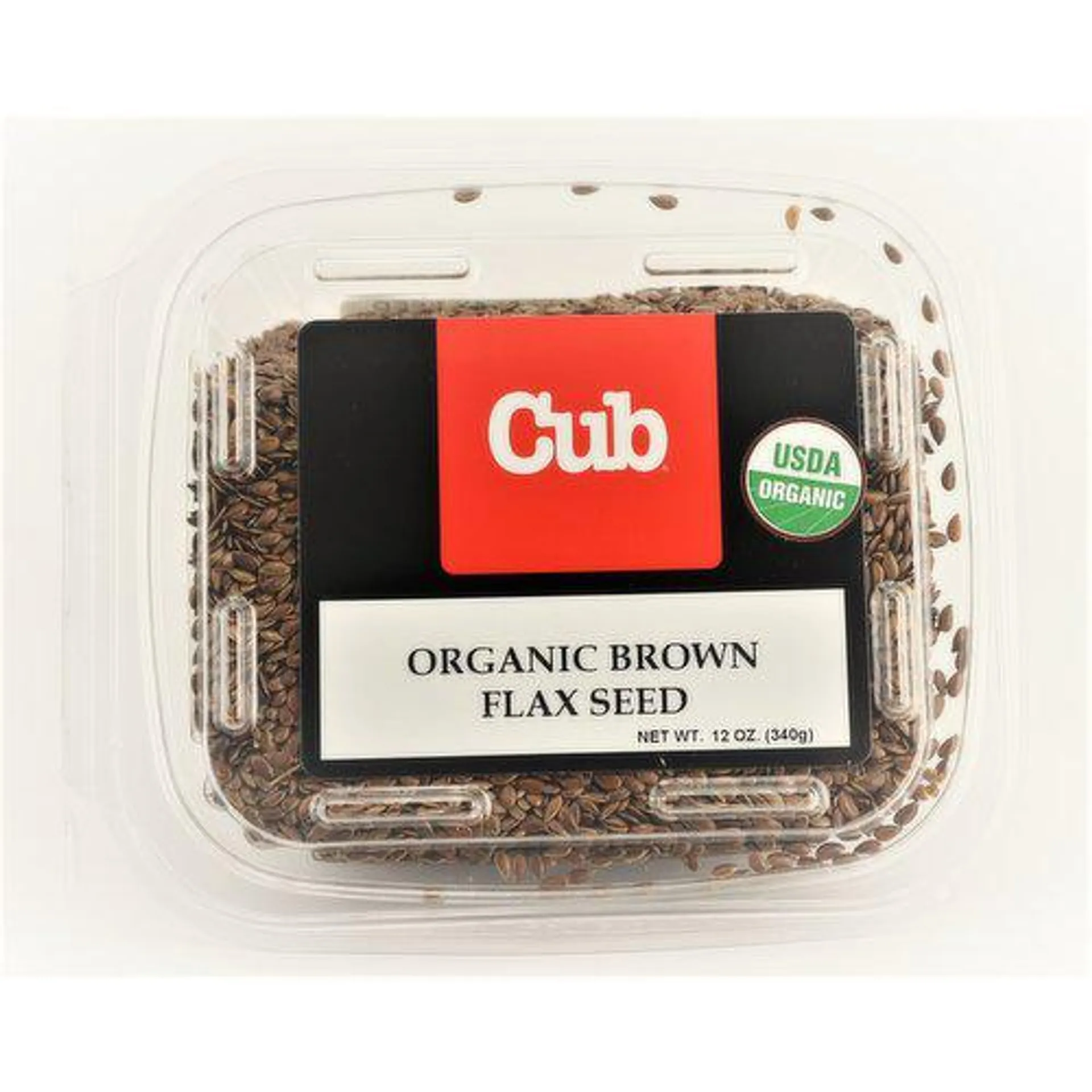 Bulk Organic Brown Flax Seed, 12 Ounce