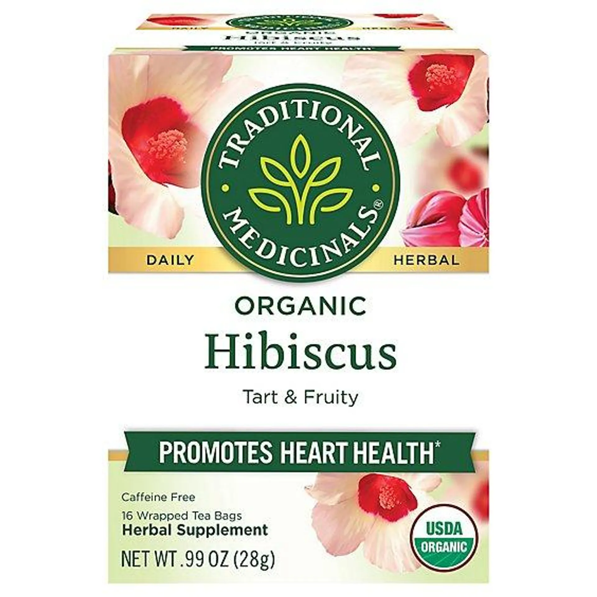 Traditional Medicinals Herbal Tea Organic Hibiscus - 16 Count