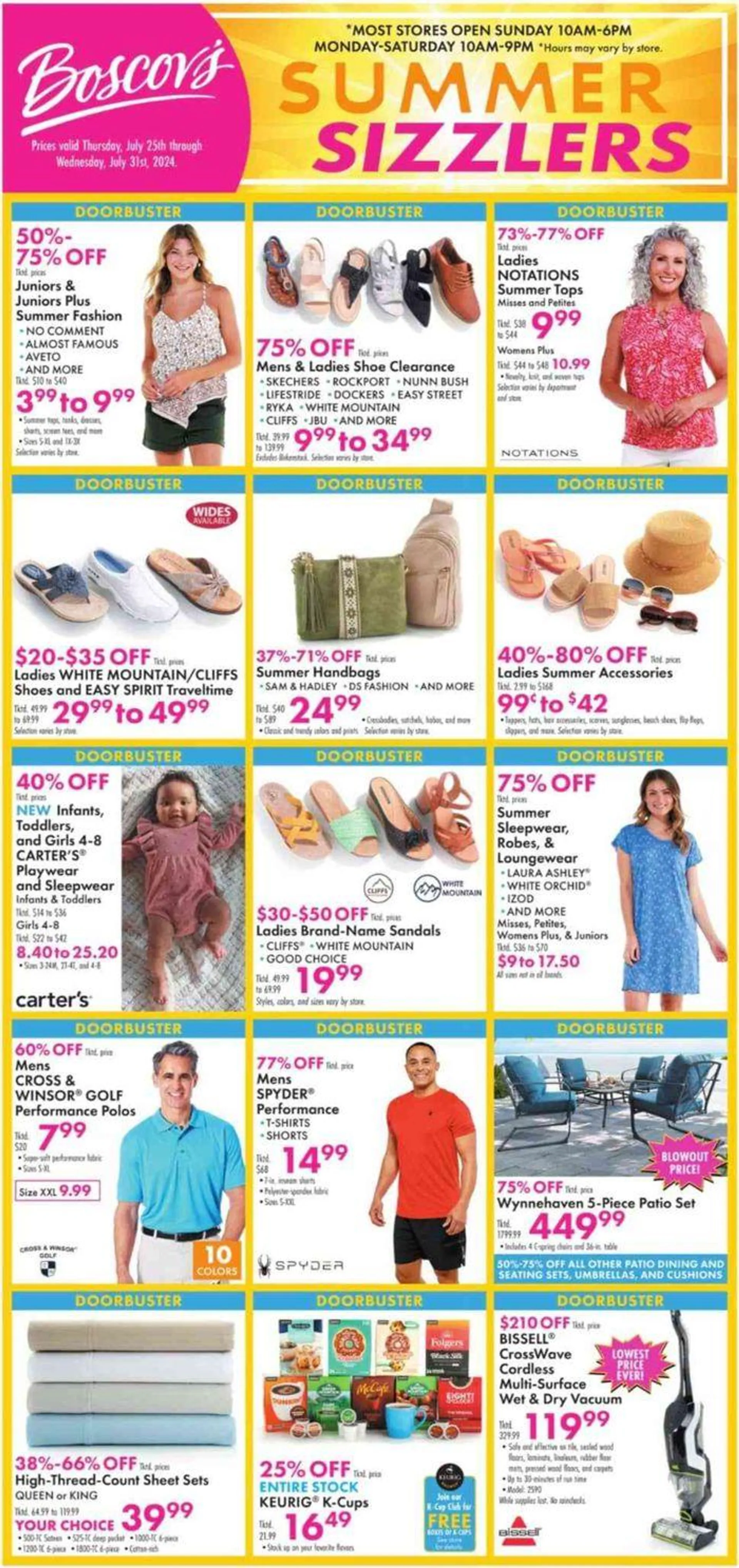 Weekly ad Summer Sizzlers from July 26 to July 31 2024 - Page 1