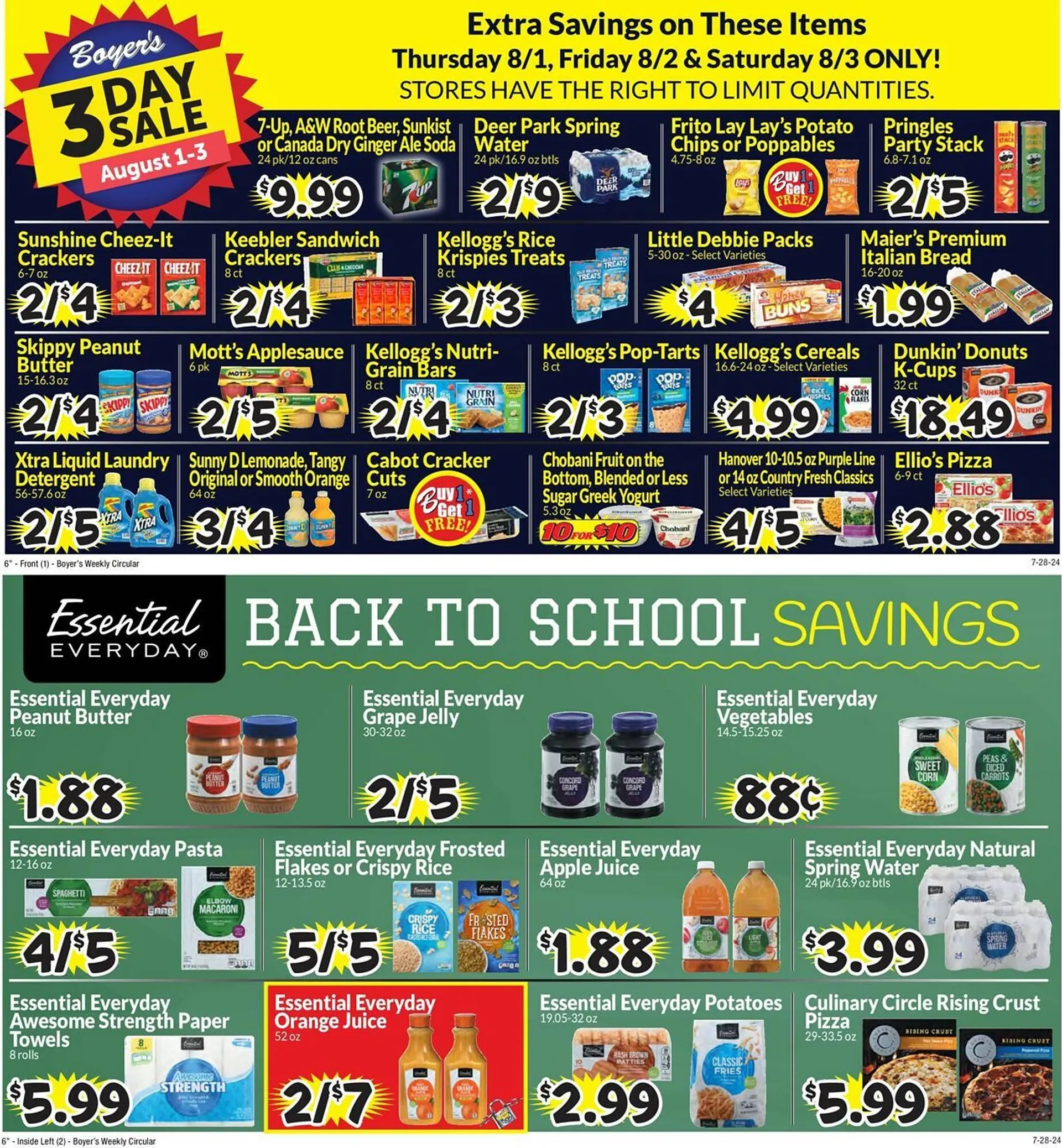 Boyers Food Markets Weekly Ad - 1