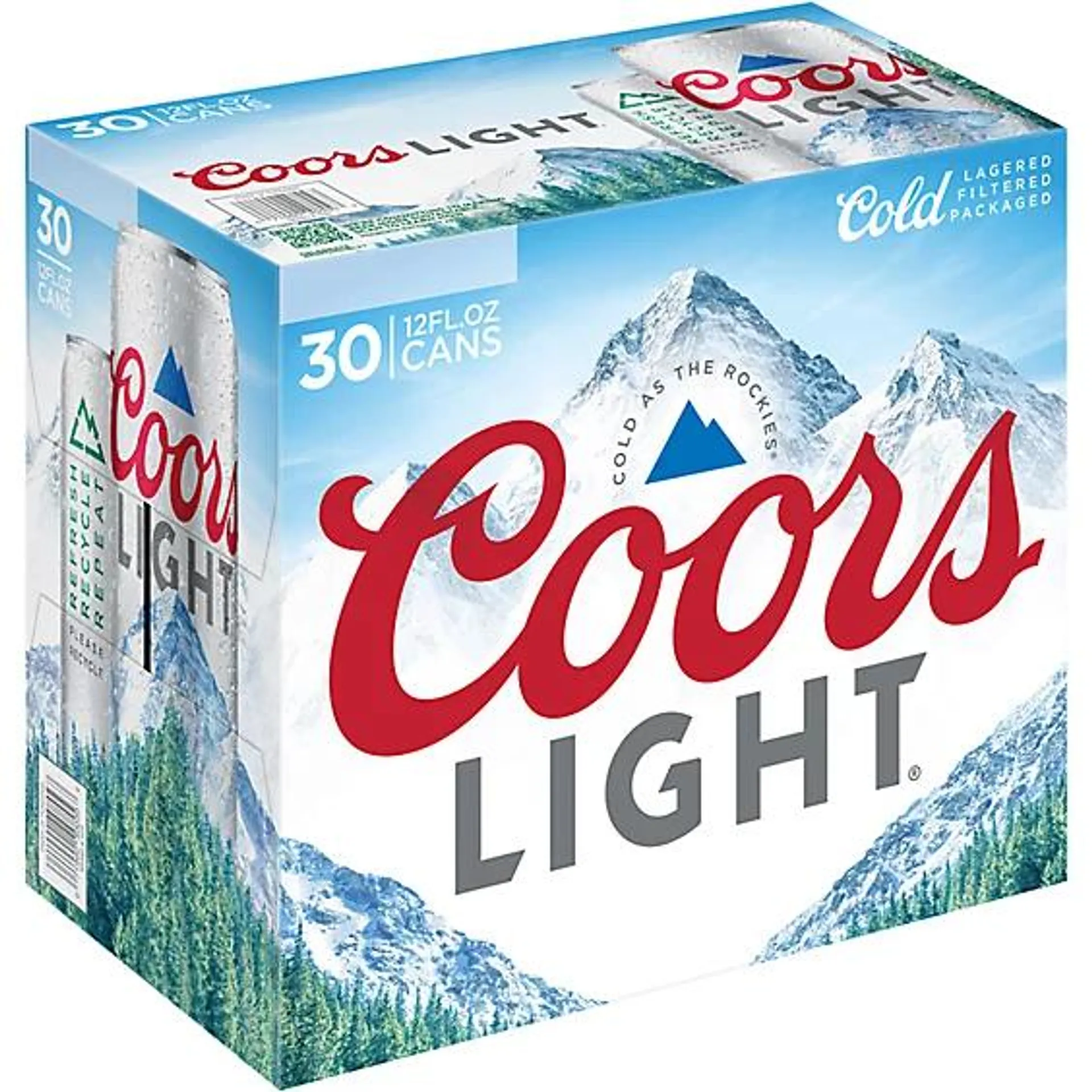 Coors Light Beer American Styl... Cans - 30-12 Fl. Oz.