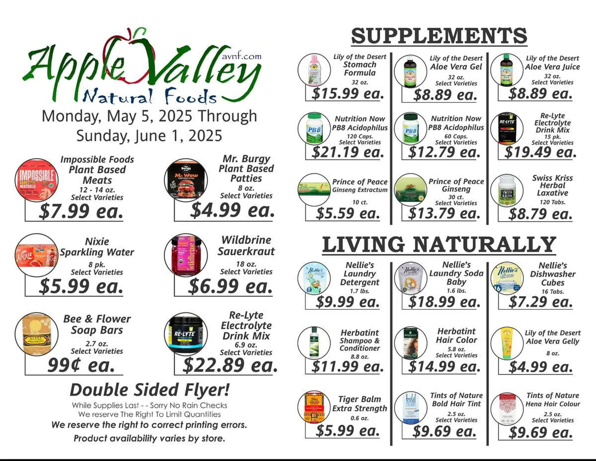 Apple Valley Natural Foods Weekly Ad - 1