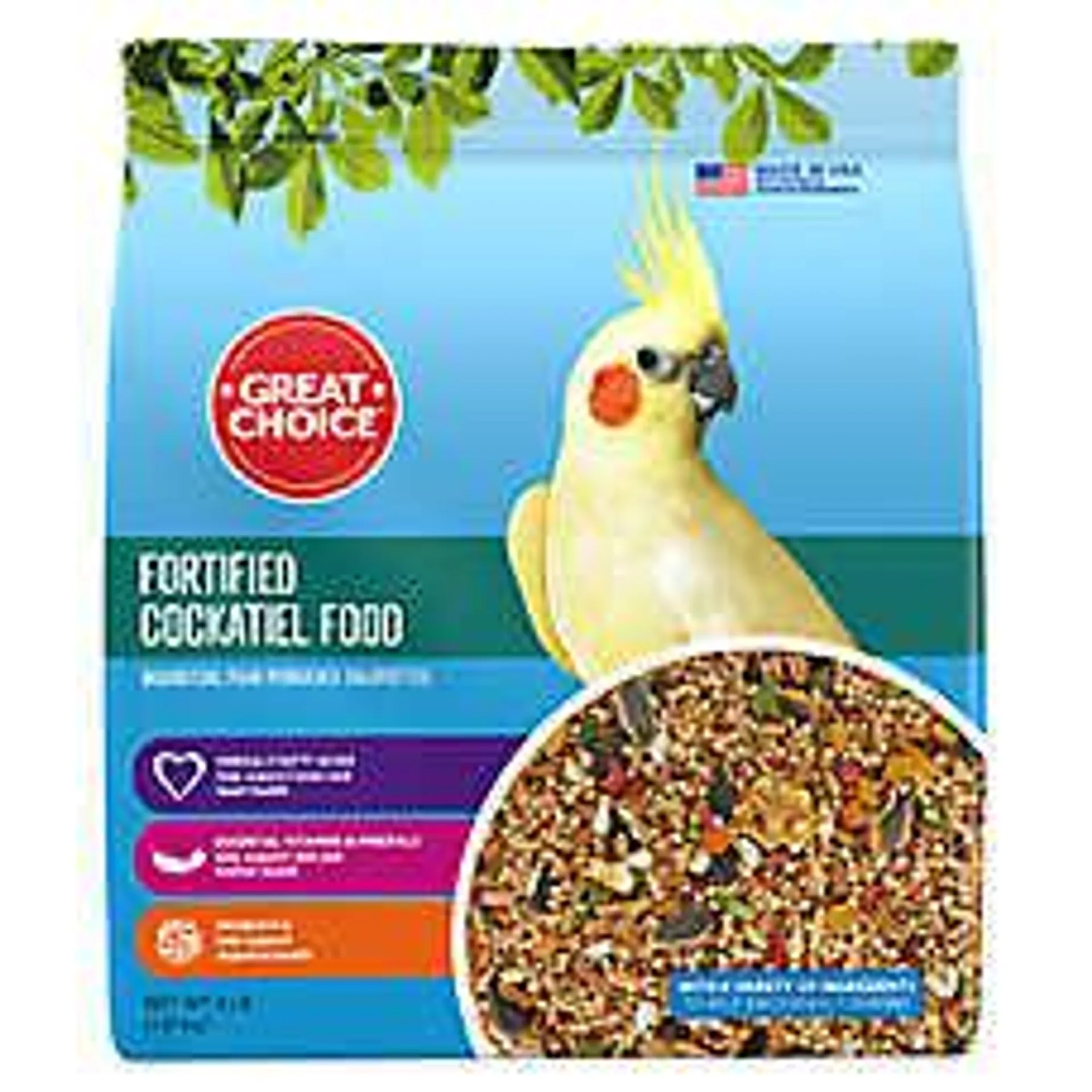 Great Choice ® Fortified Cockatiel Bird Food