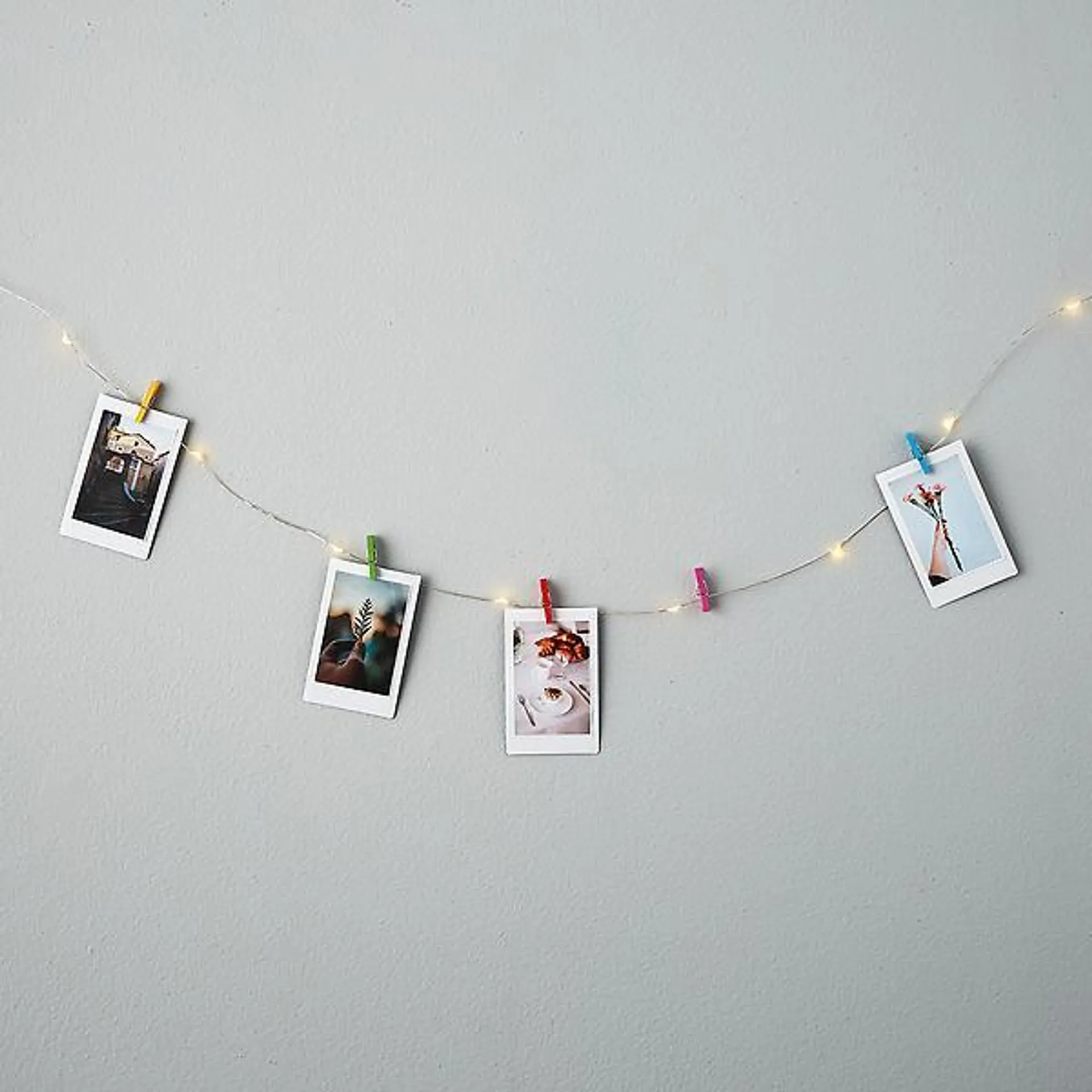 Kikkerland Mini Clothespin Photo/Memo String Lights