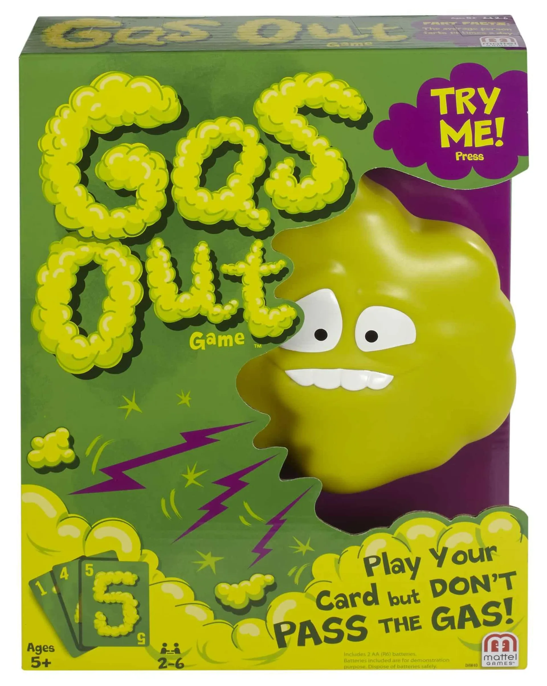 Gas Out Kids Game For Family Night With Hilarious Electronic Fart Sounds From A Plastic Gas Cloud