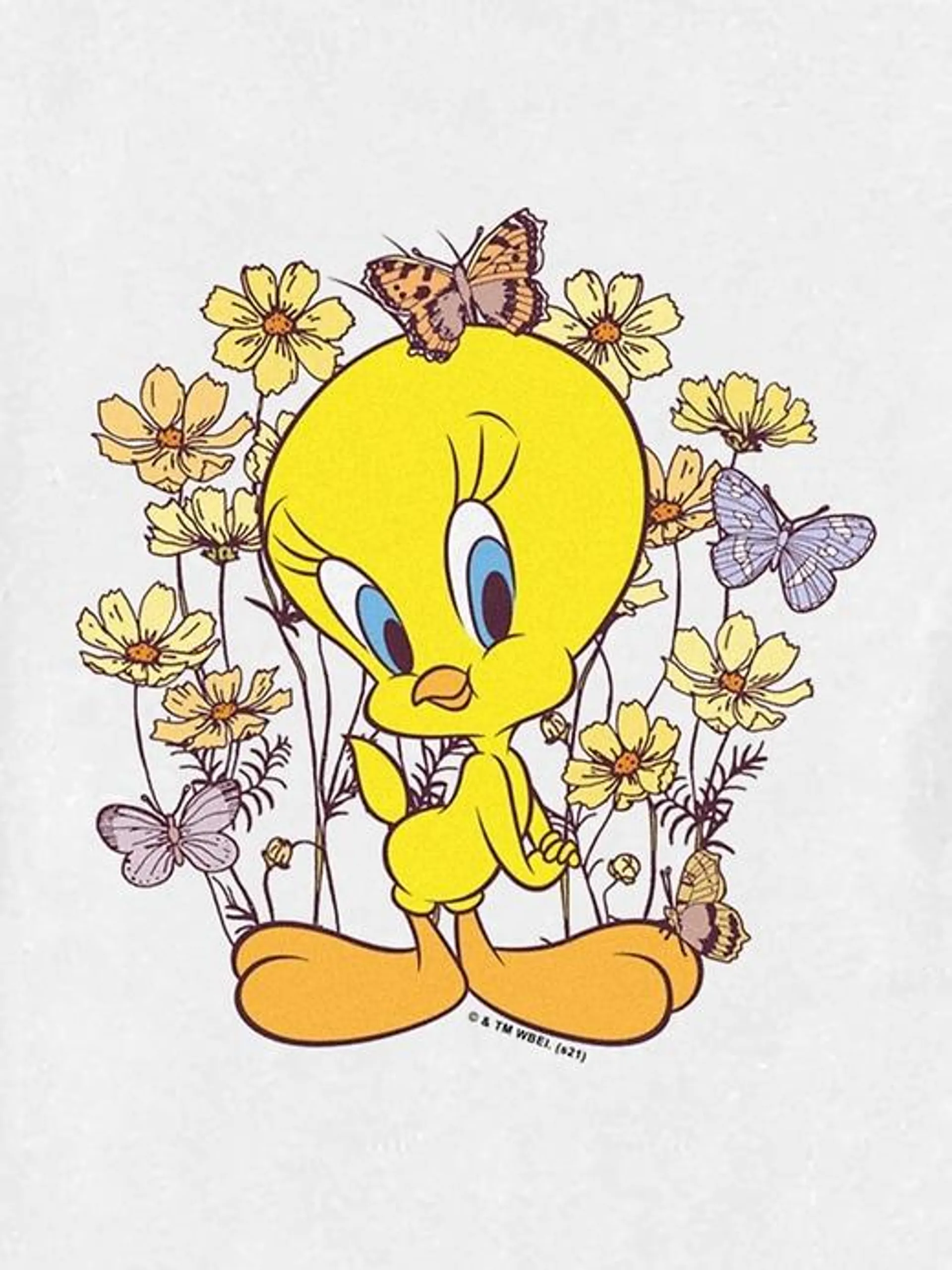 Toddler Looney Tunes Tweety Floral Graphic Tee