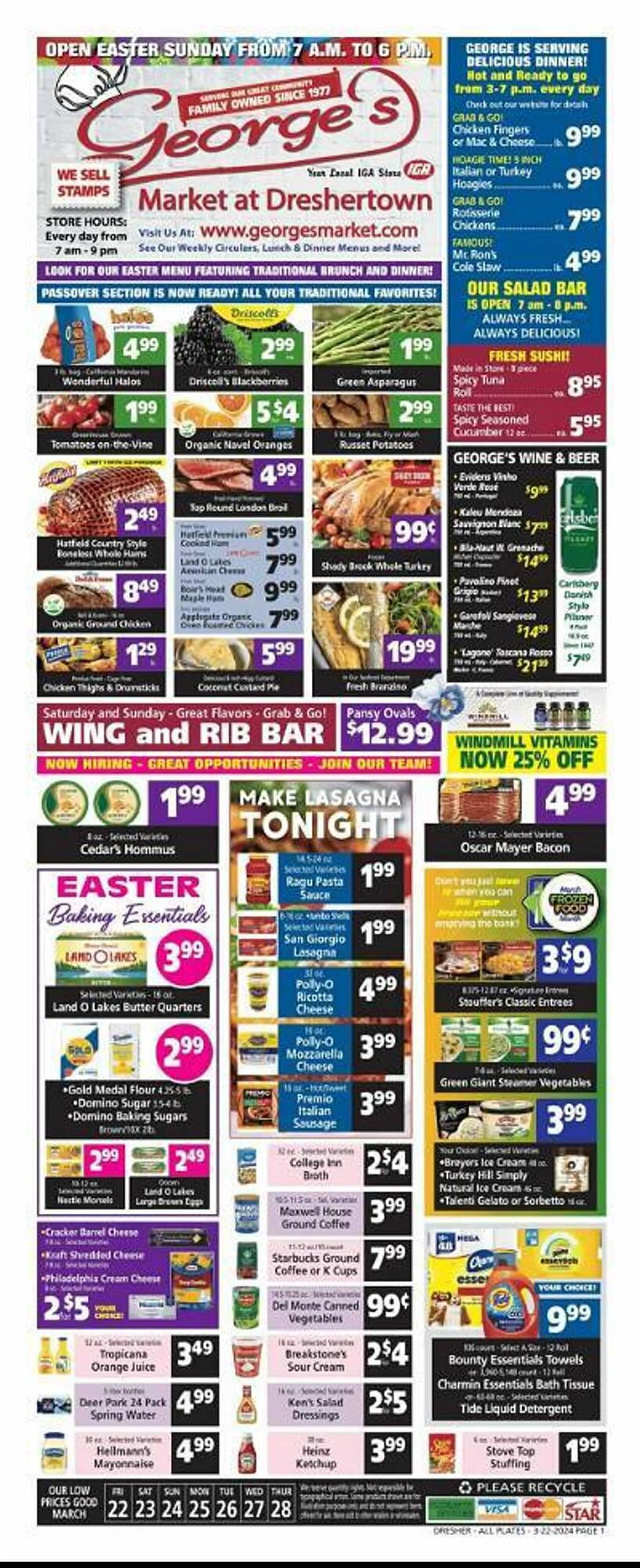 Weekly ad George's Market Weekly Ad from March 22 to March 28 2024 - Page 1