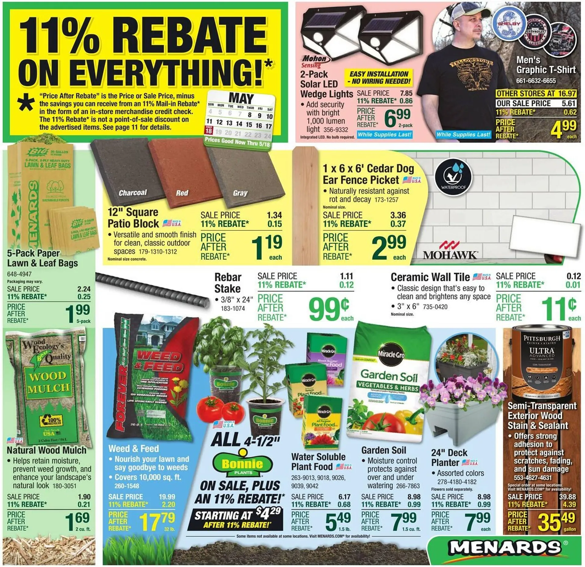 Weekly ad Menards Weekly Ad from May 7 to May 18 2025 - Page 1