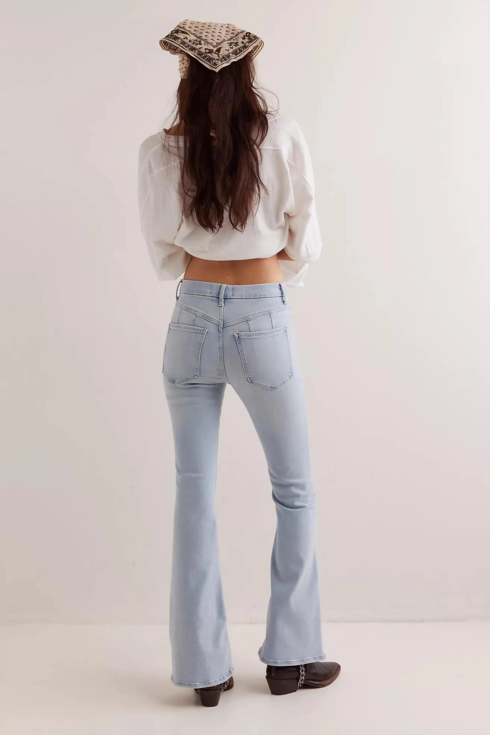 CRVY Infinite Stretch Pull-On Flare Jeans