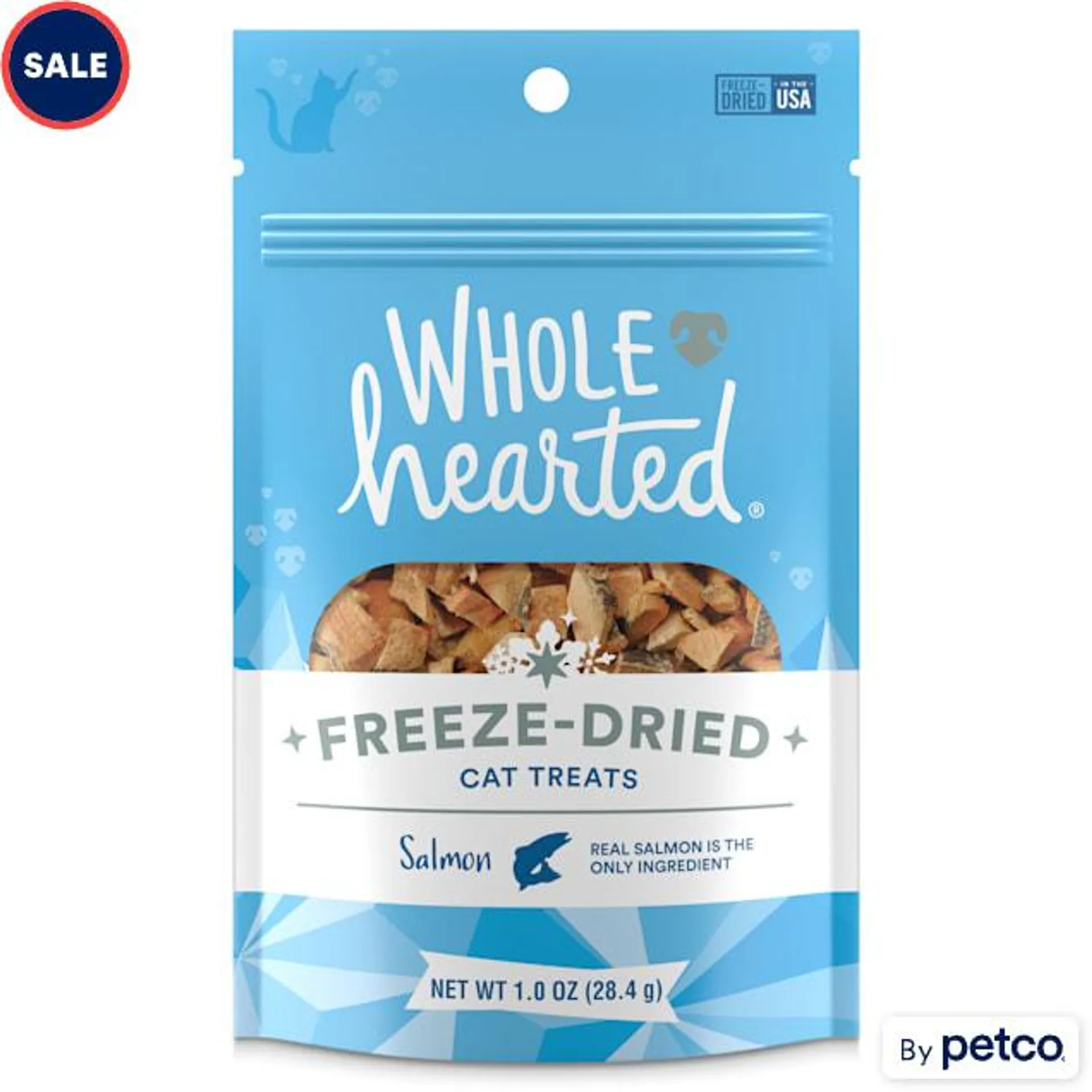 WholeHearted Salmon Freeze-Dried Cat Treats, 1 oz.