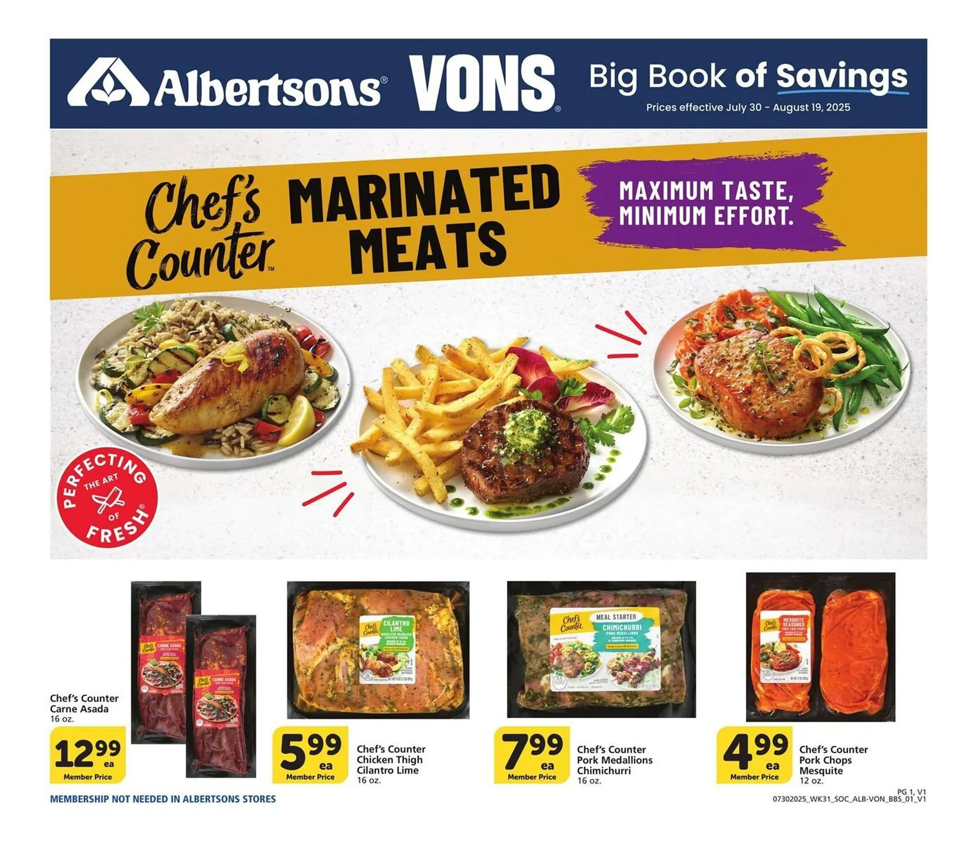Weekly ad Albertsons Weekly Ad from July 30 to August 19 2025 - Page 1