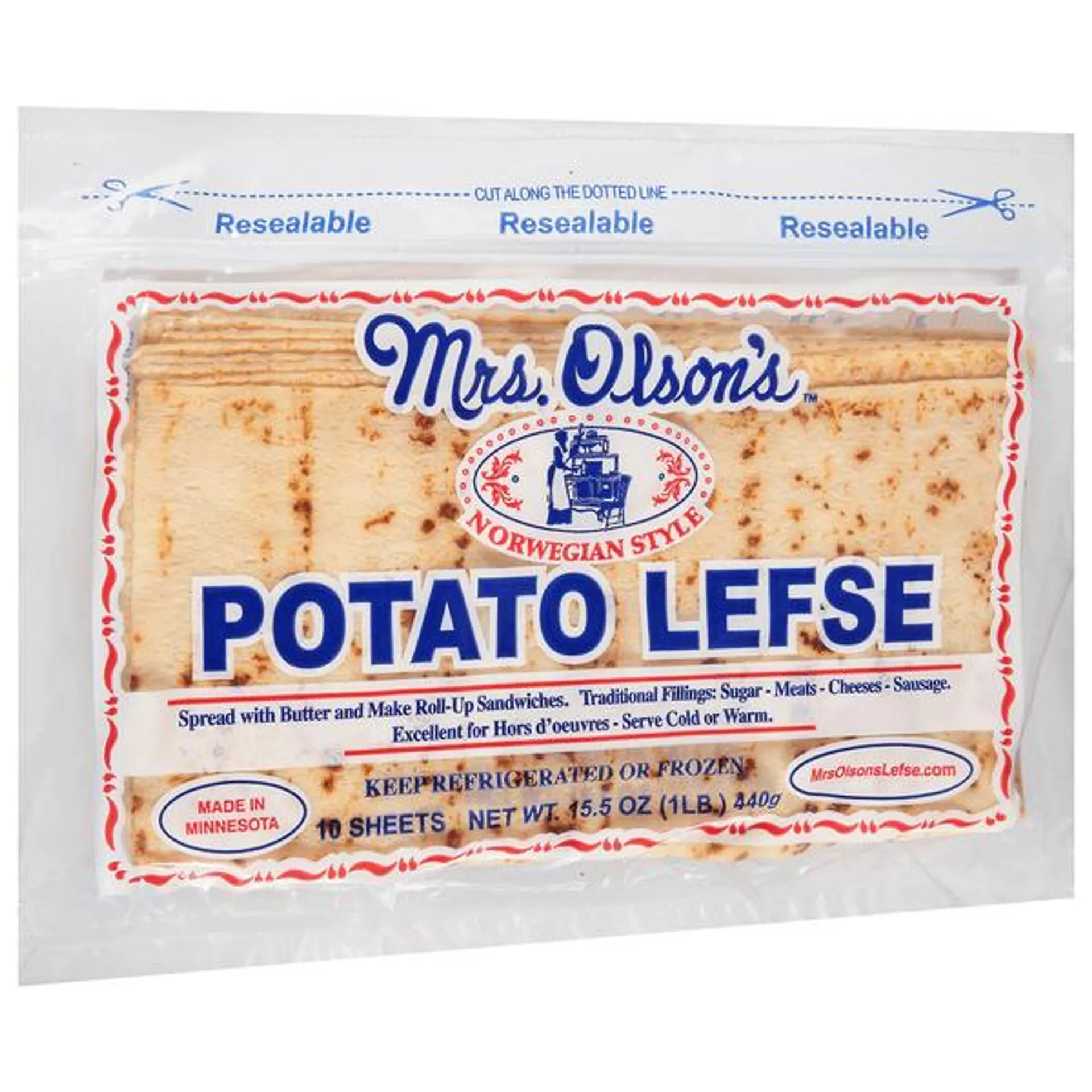 Mrs. Olson's Norwegian Style Potato Lefse