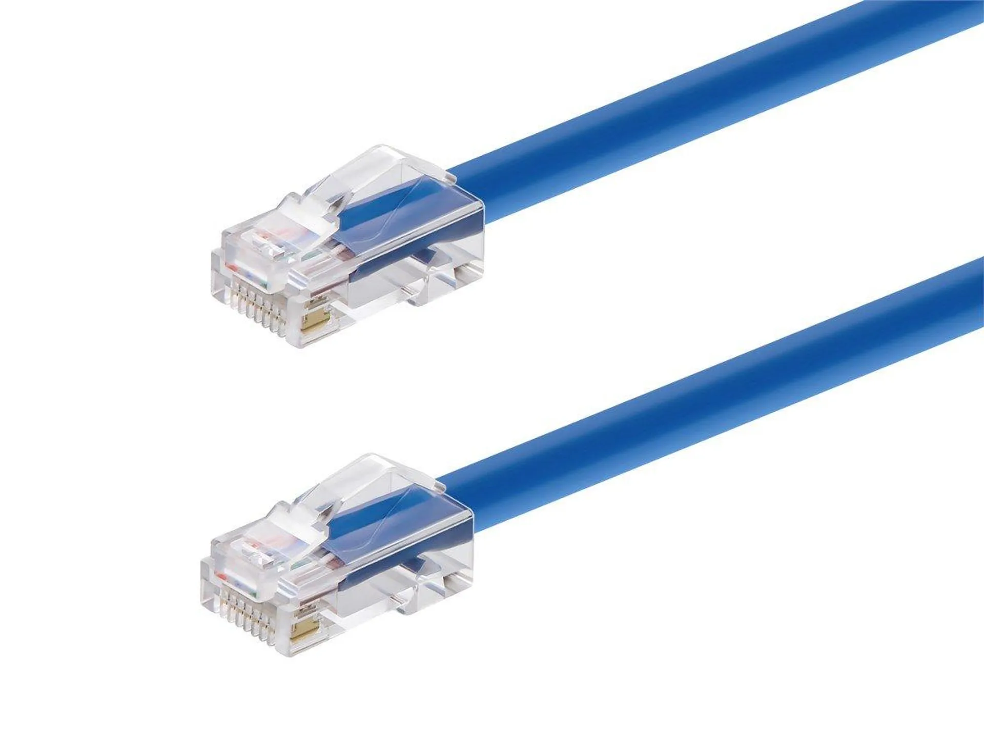 Monoprice Cat6A 5ft Blue Patch Cable, 26AWG, 10G, Bare Copper conductor, Gold Plated copper connector, RJ45, non-booted Ethernet Cable