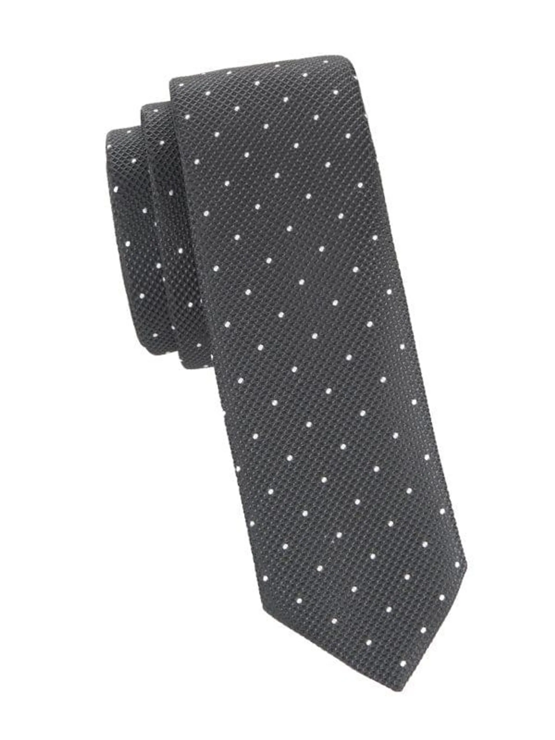 Dot Pattern Silk Blend Tie