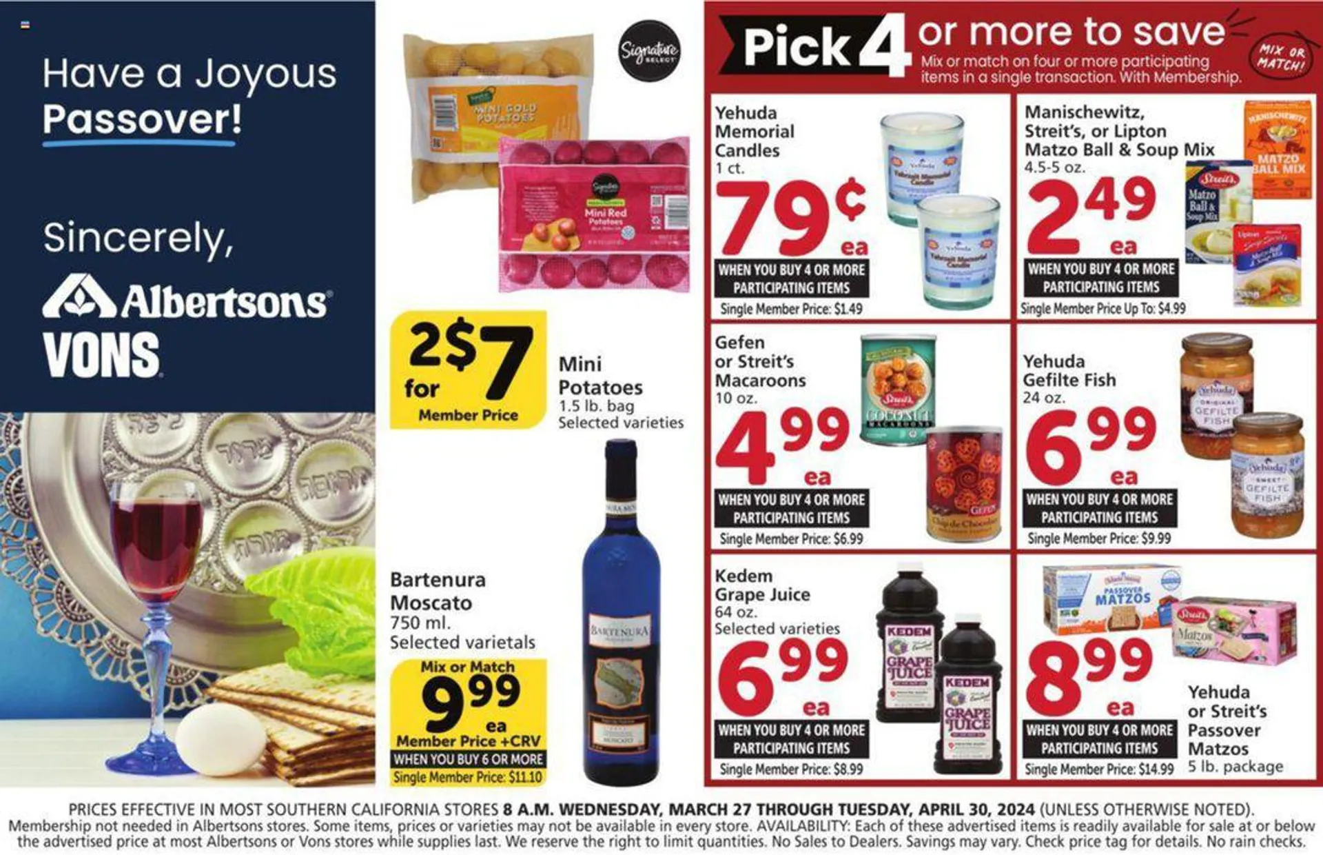 Weekly ad Have a Joyous Passover from April 8 to April 30 2024 - Page 
