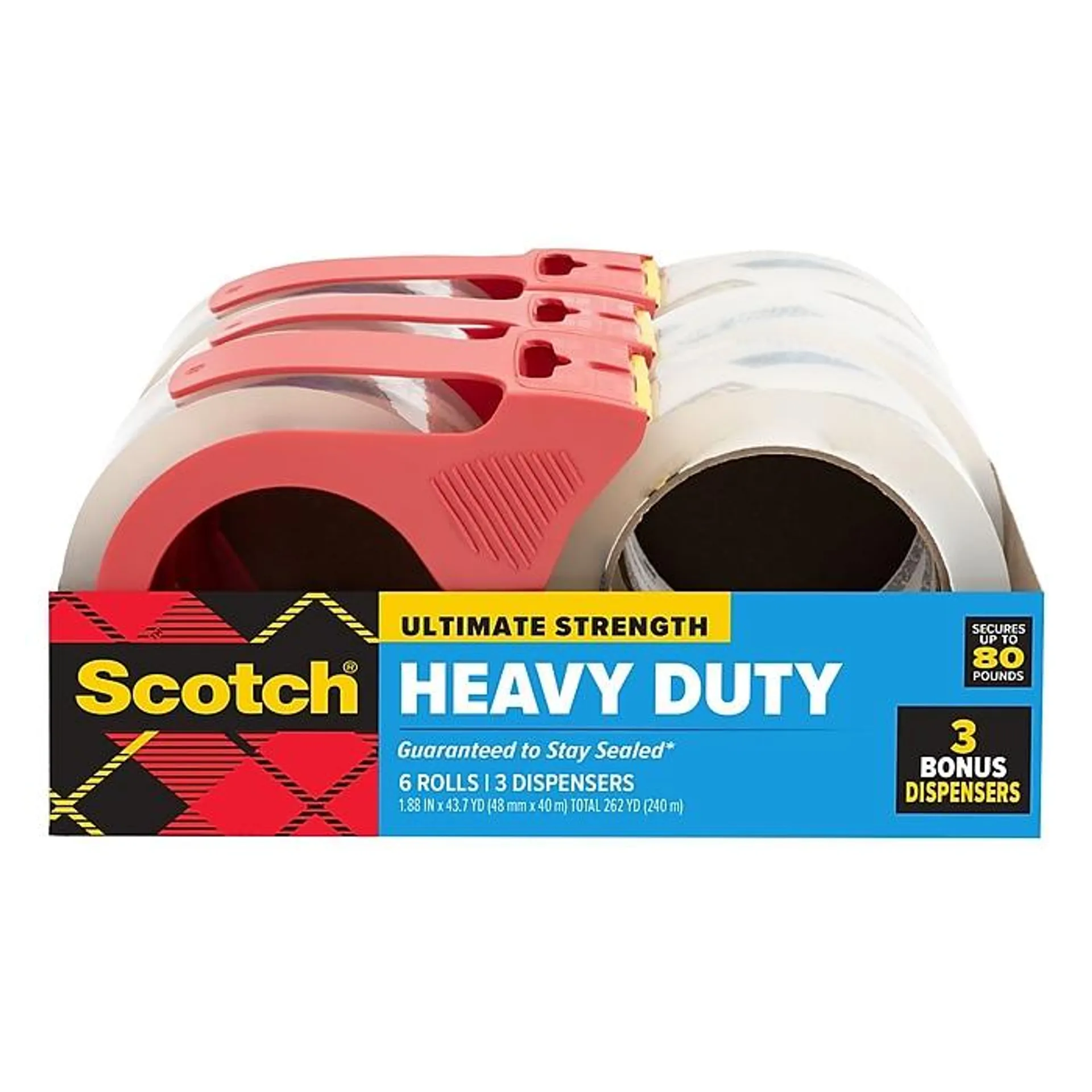 Scotch Heavy Duty Packing Tape with Dispenser,