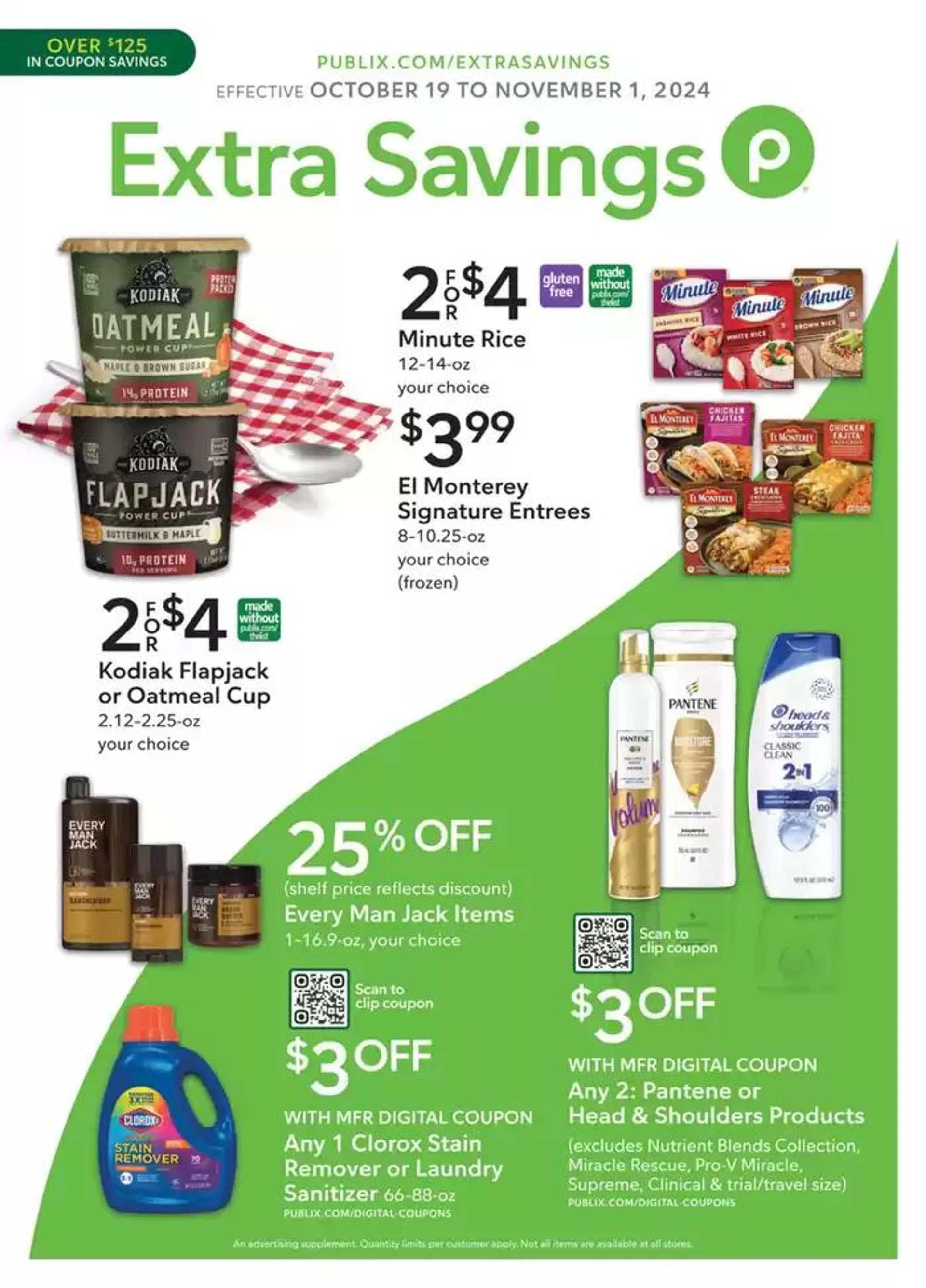 Weekly ad Publix Extra Savings from October 19 to November 1 2024 - Page 1