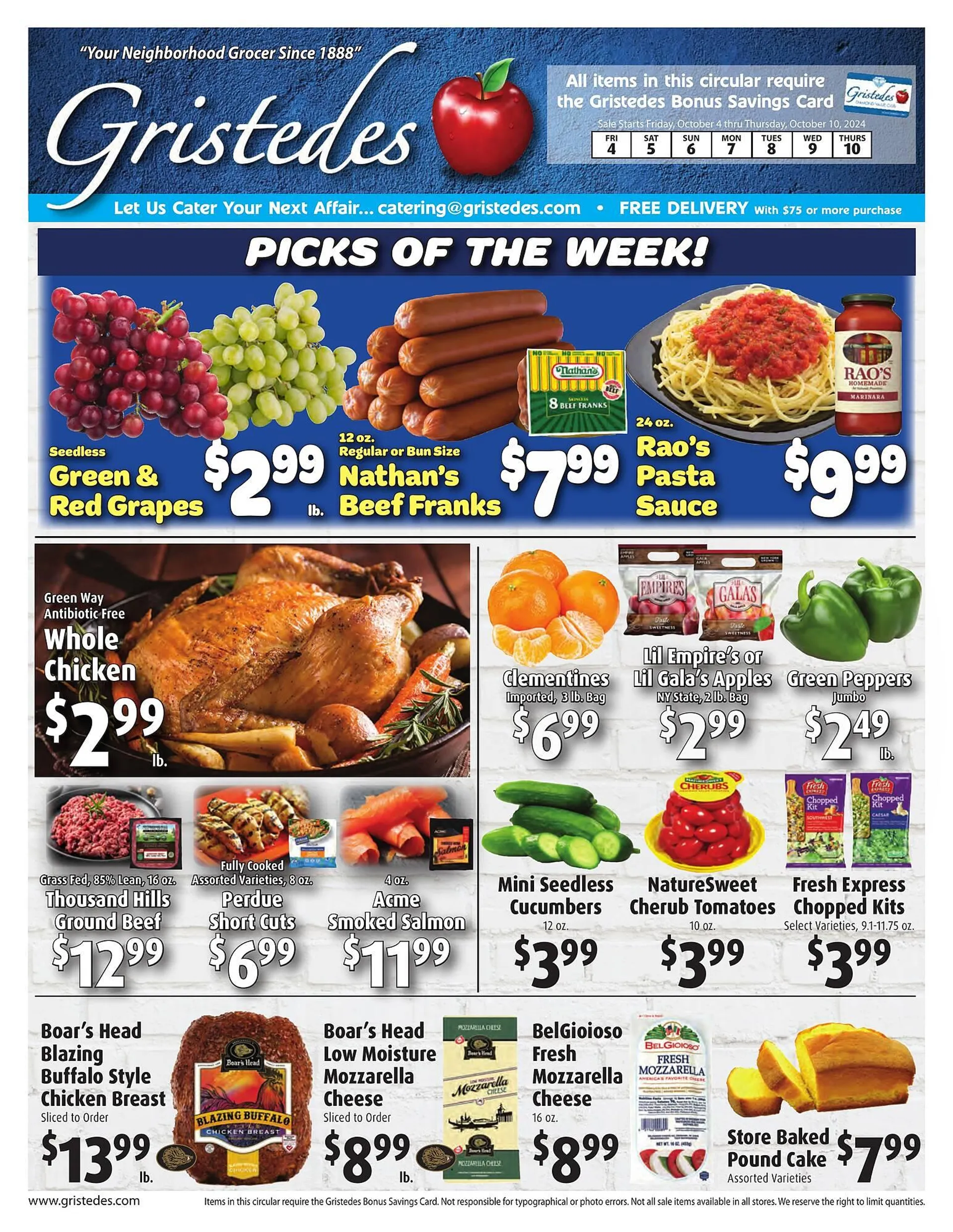 Gristedes Weekly Ad - 1