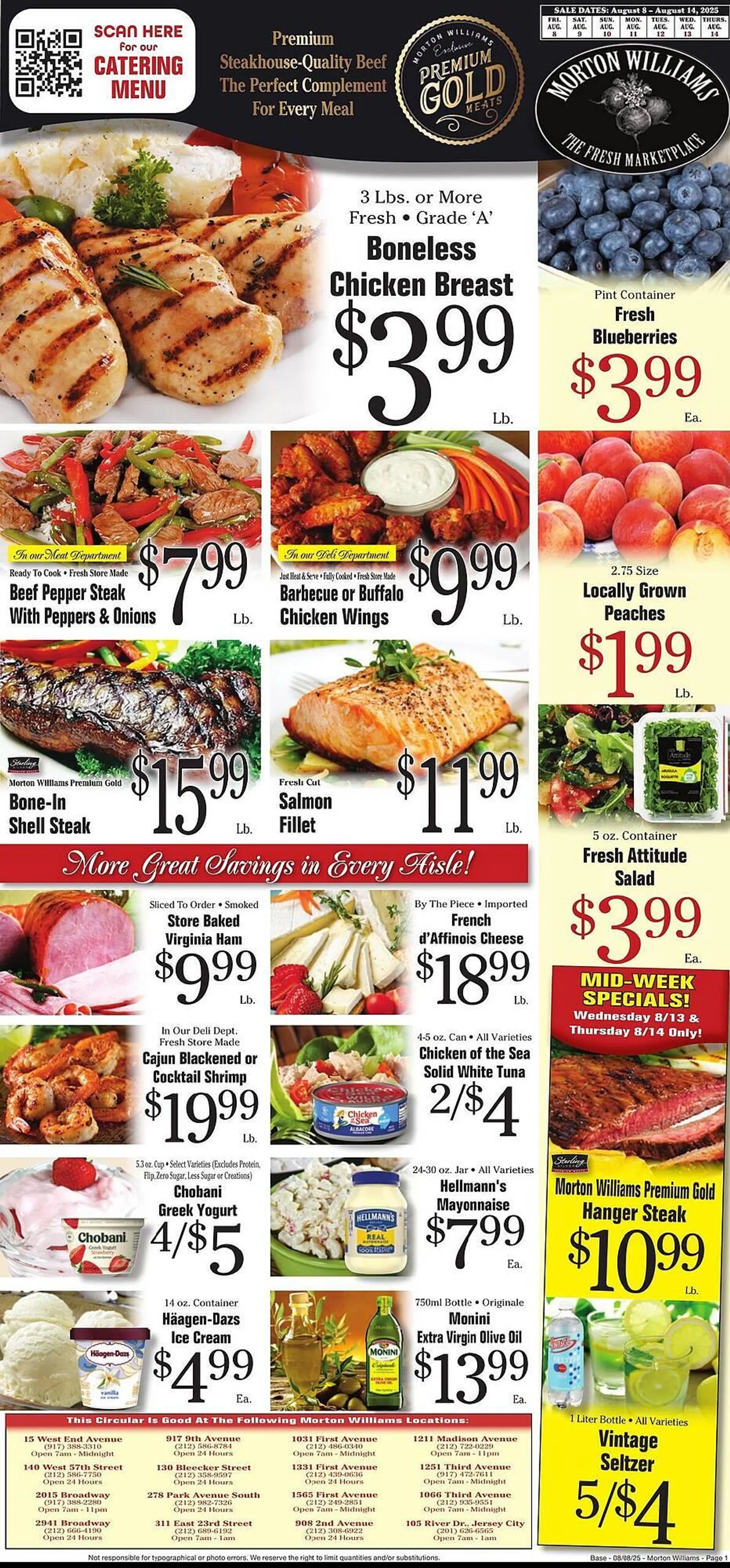 Weekly ad Morton Williams Weekly Ad from August 8 to August 14 2025 - Page 1