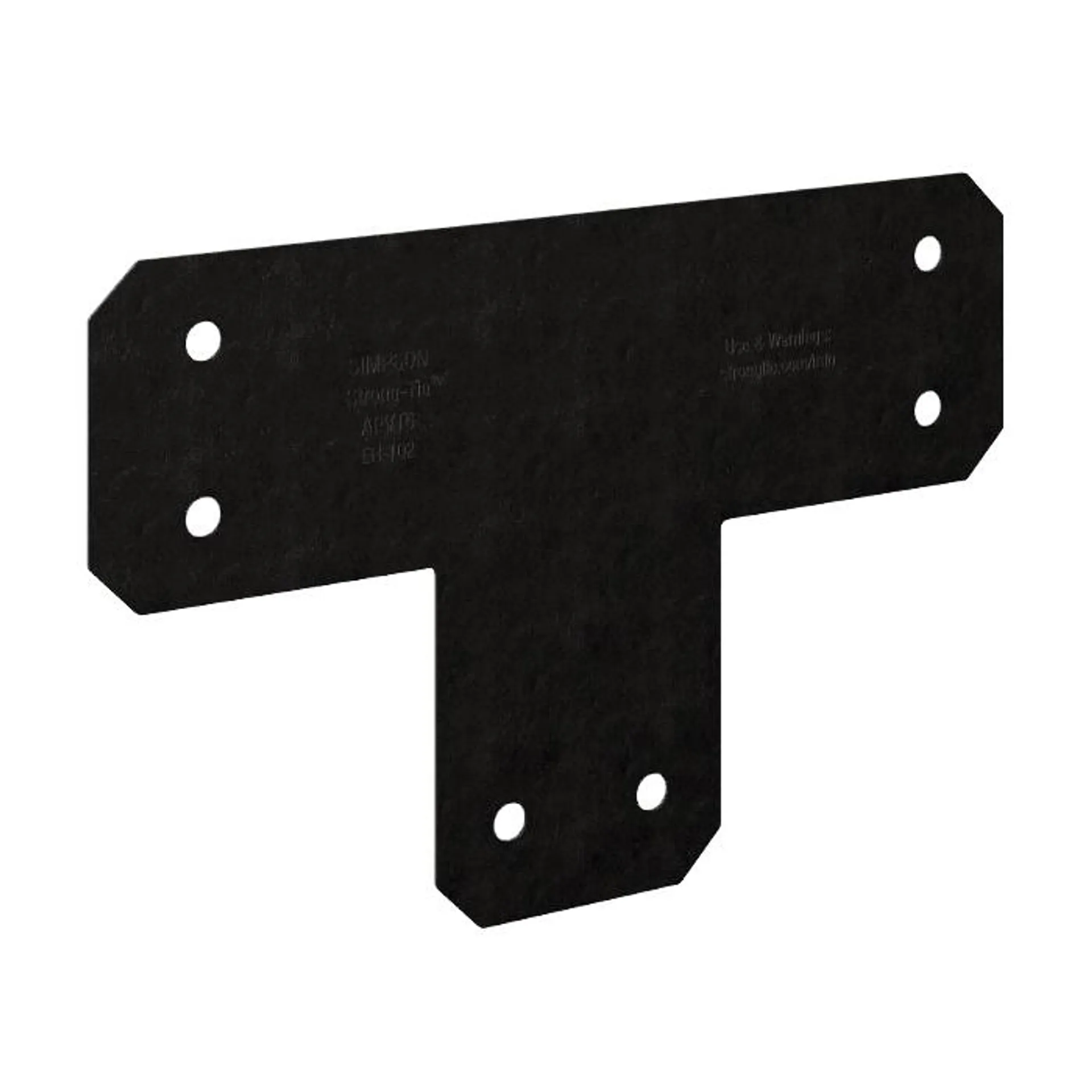 APVT APVT6 Flat T-Strap, 16 in L, 5 in W, Steel, Powder-Coated/ZMAX