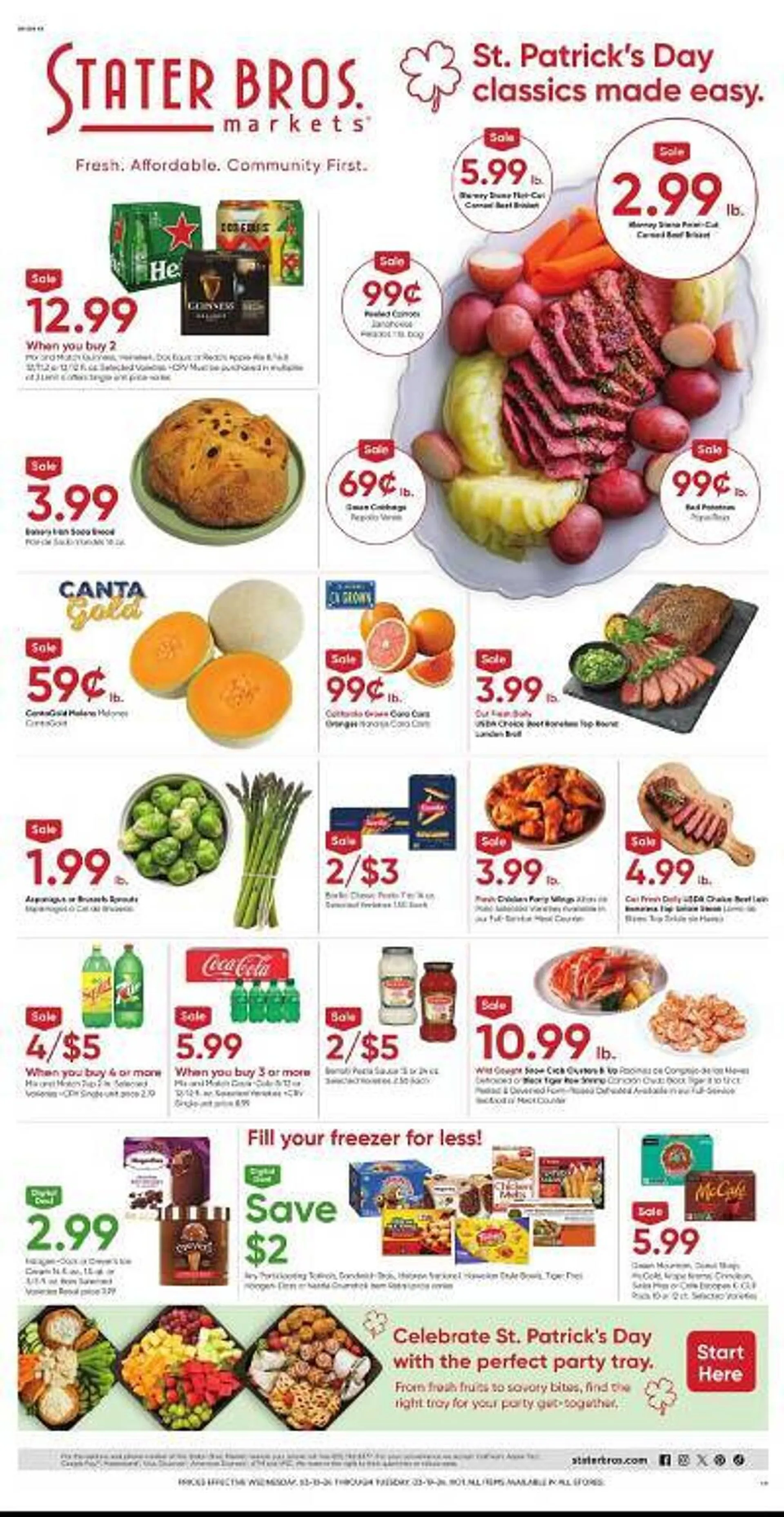 Weekly ad Stater Bros Weekly Ad from March 13 to March 19 2024 - Page 1