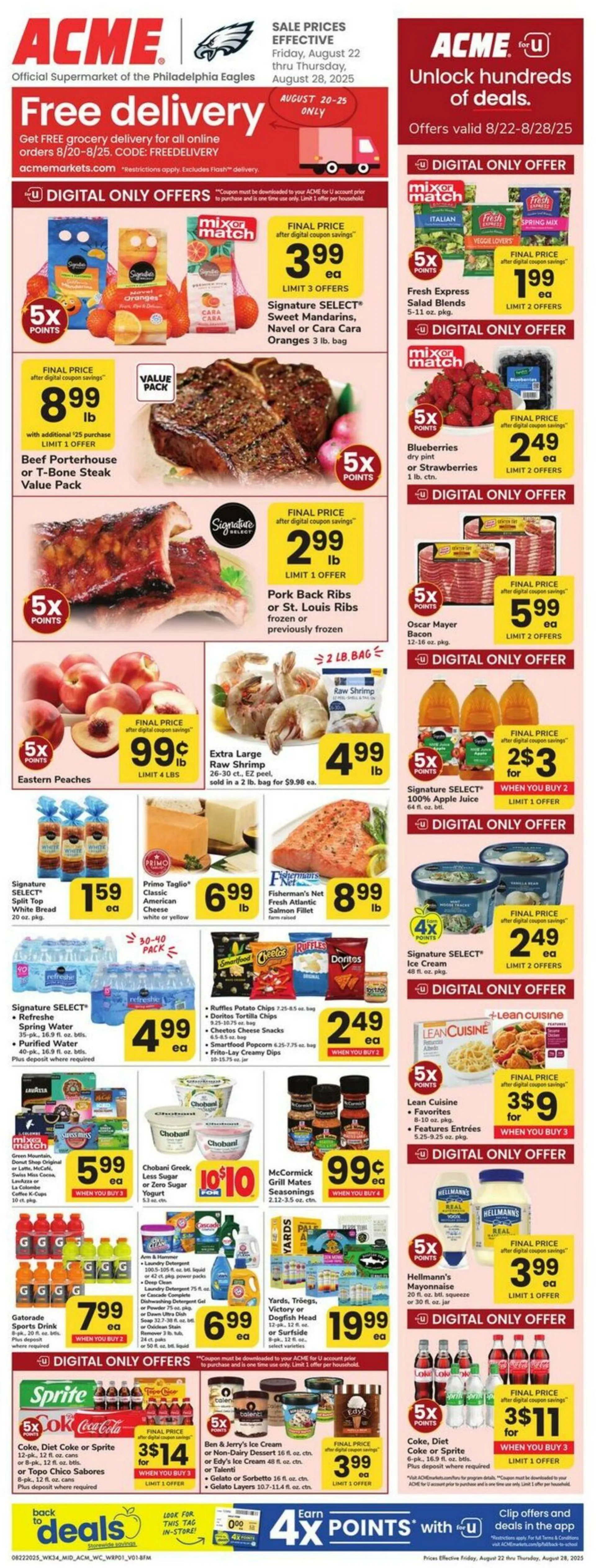 Weekly ad Acme Current weekly ad from August 22 to August 28 2025 - Page 1