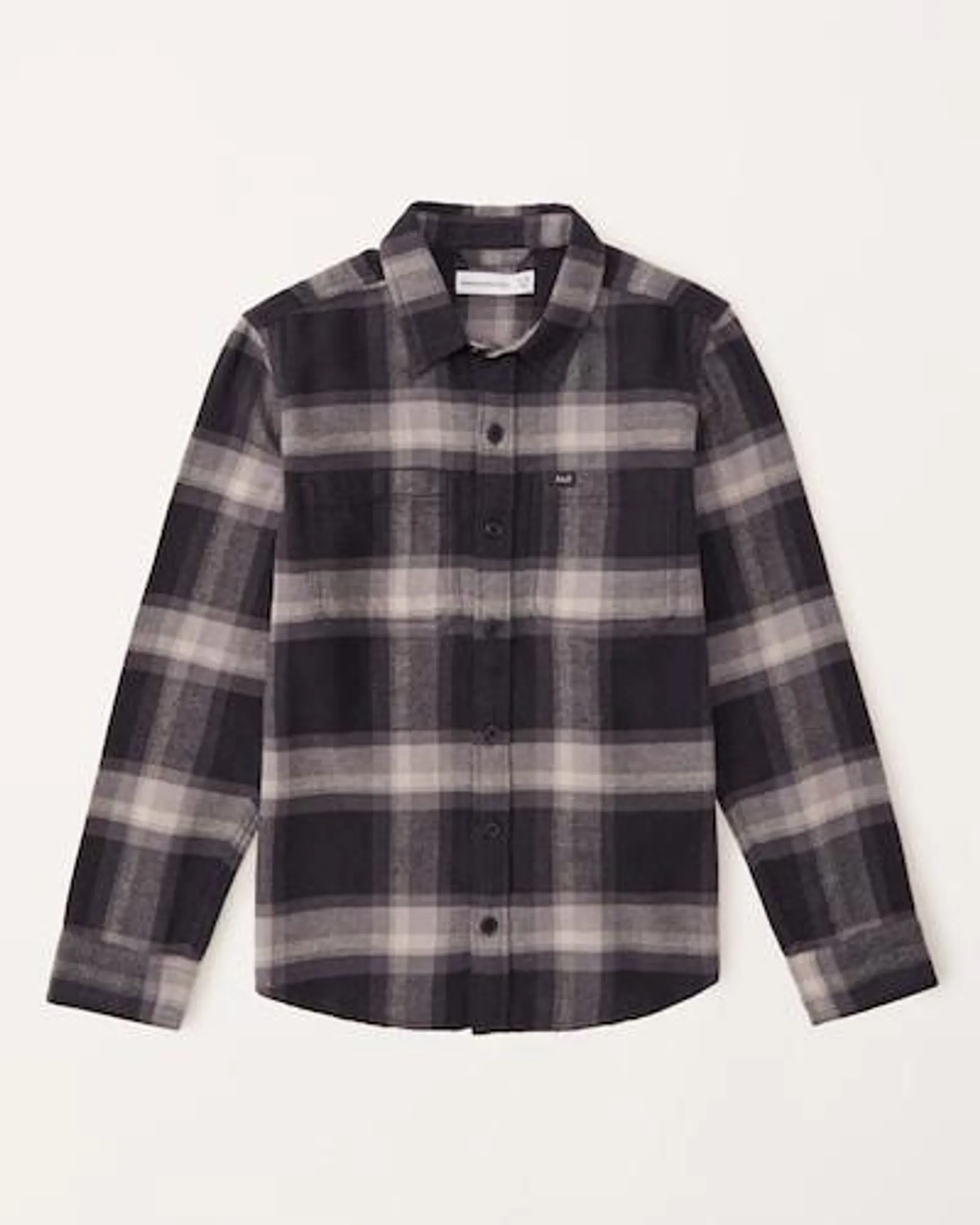 flannel button-up shirt