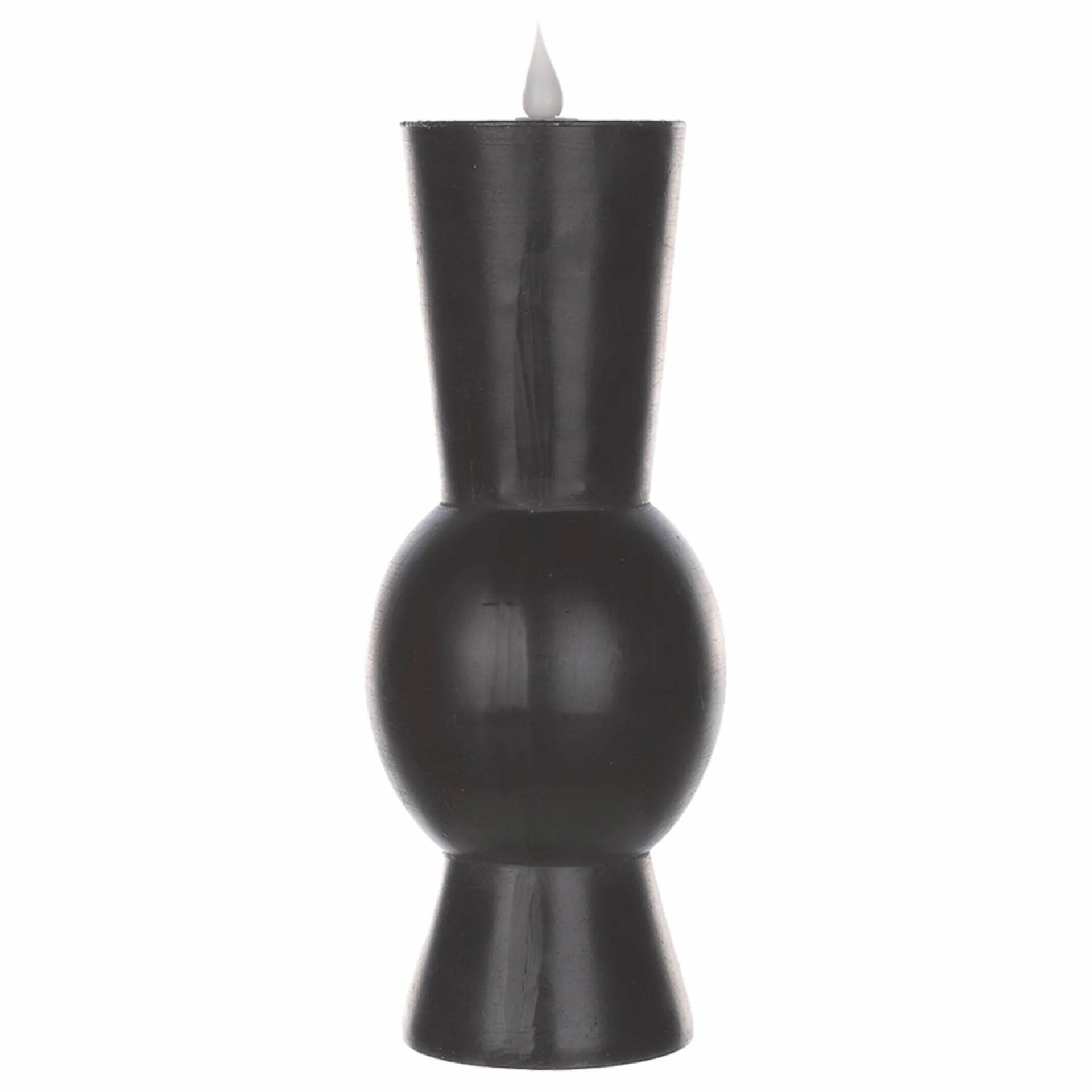 10.25" Black Simplux Designer LED Candle with remote (Set of 2)